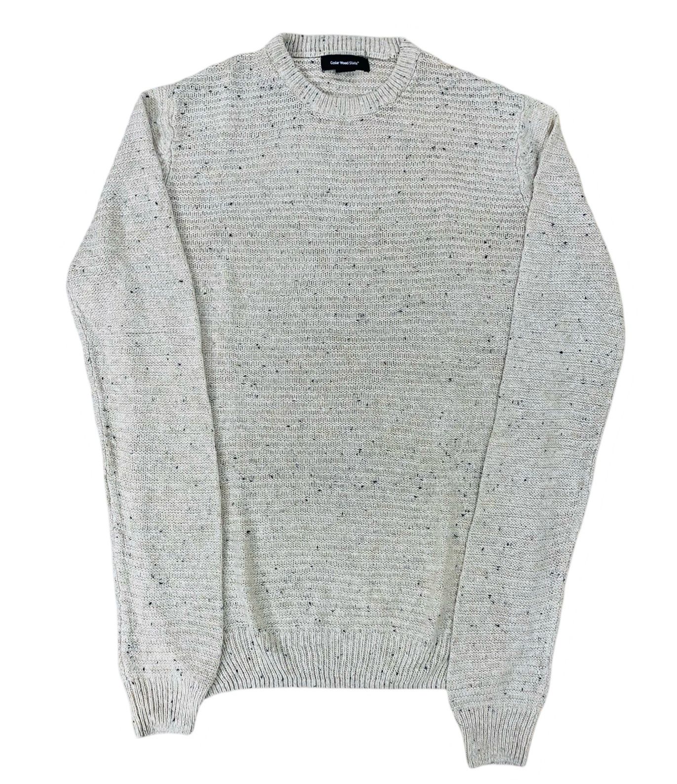 Cedar Wood State Flecked Knit Sweater | Classic Grey | Small