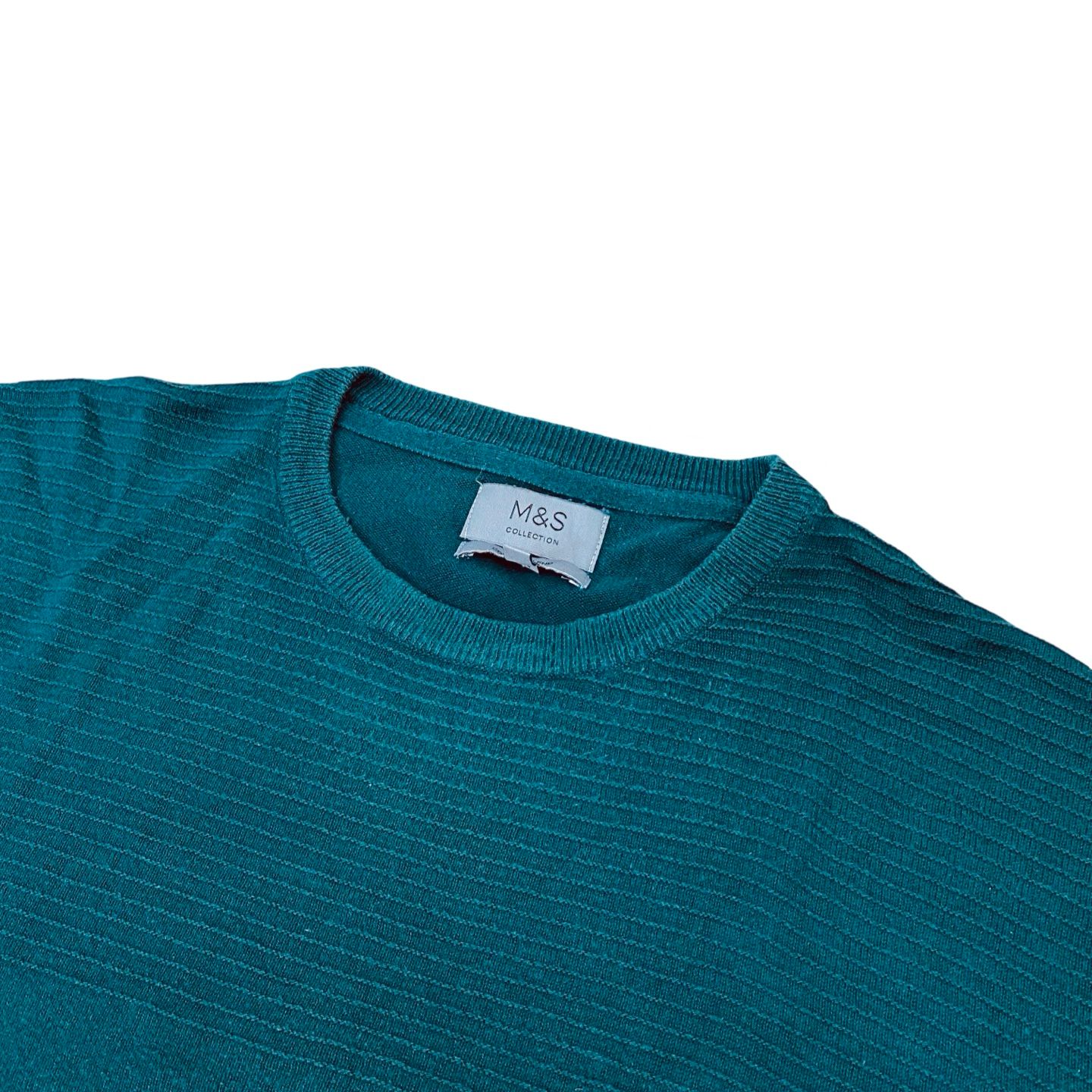 M&S Classic Teal Knit Sweater | XL
