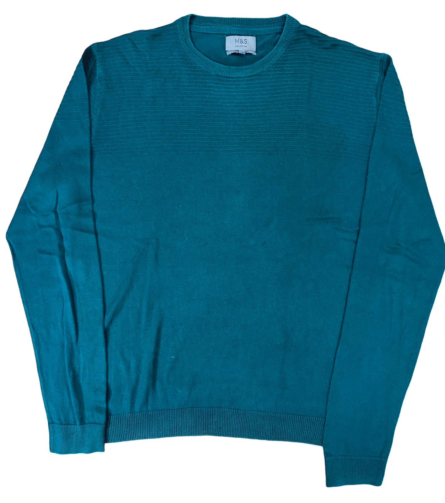 M&S Classic Teal Knit Sweater | XL