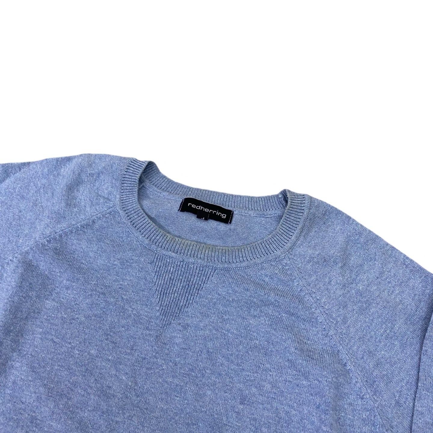 Red Herring Blue Knit Sweater | Large