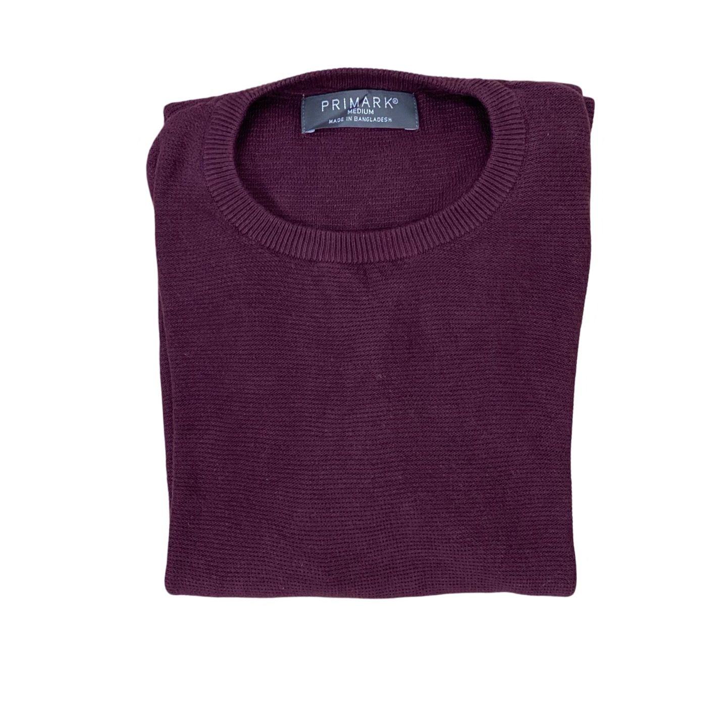Primark Maroon Crew Neck Sweater | Medium