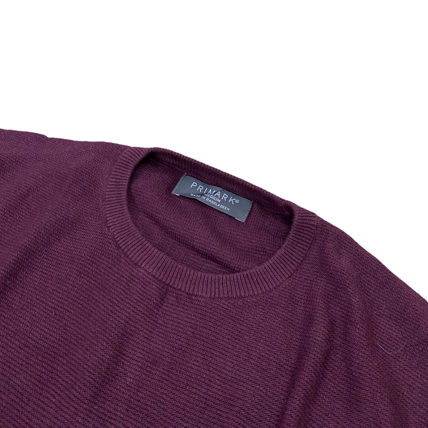 Primark Maroon Crew Neck Sweater | Medium