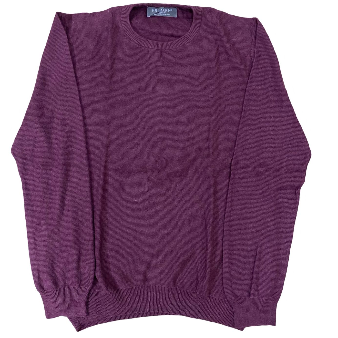 Primark Maroon Crew Neck Sweater | Medium
