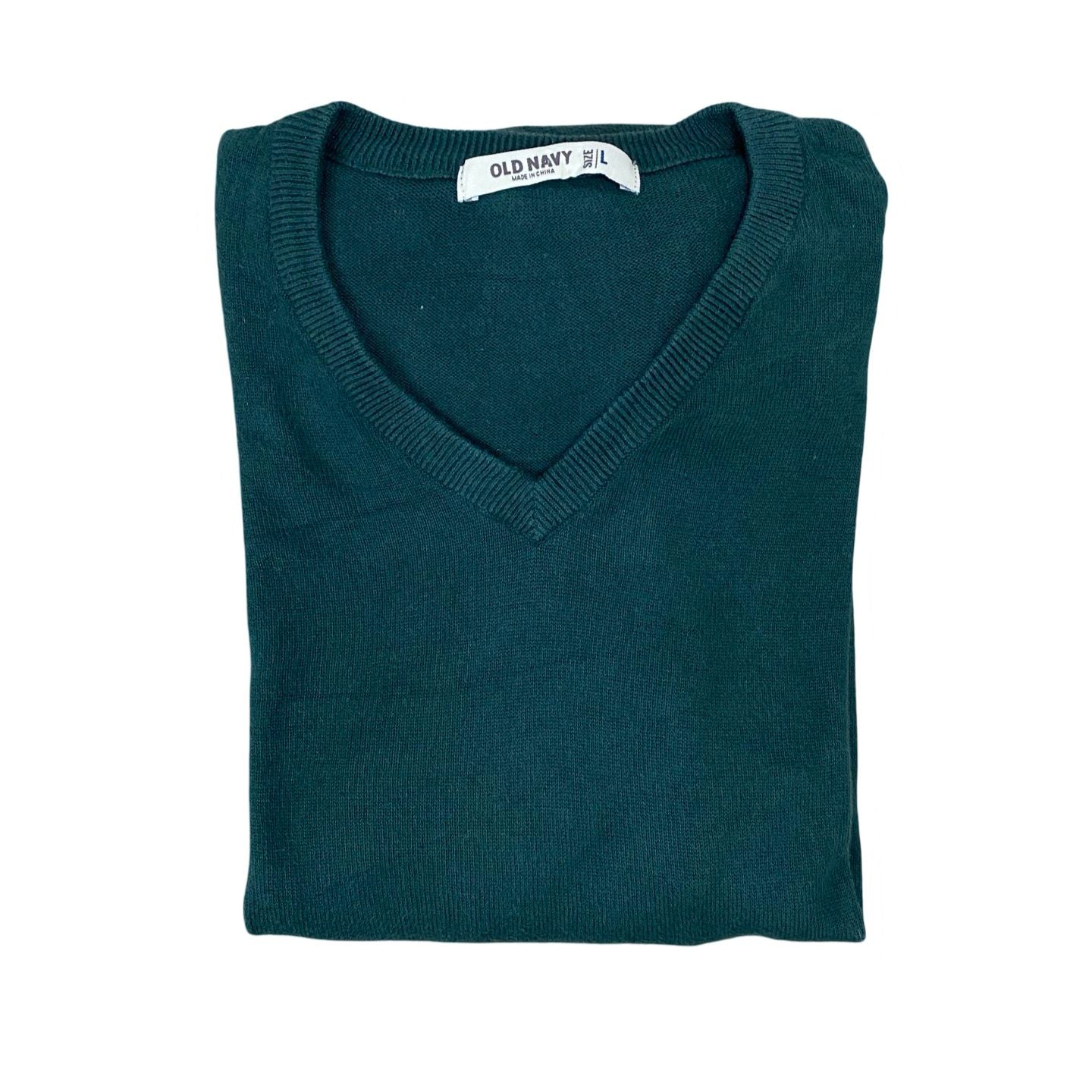 Old Navy Green V-Neck Sweater | Large