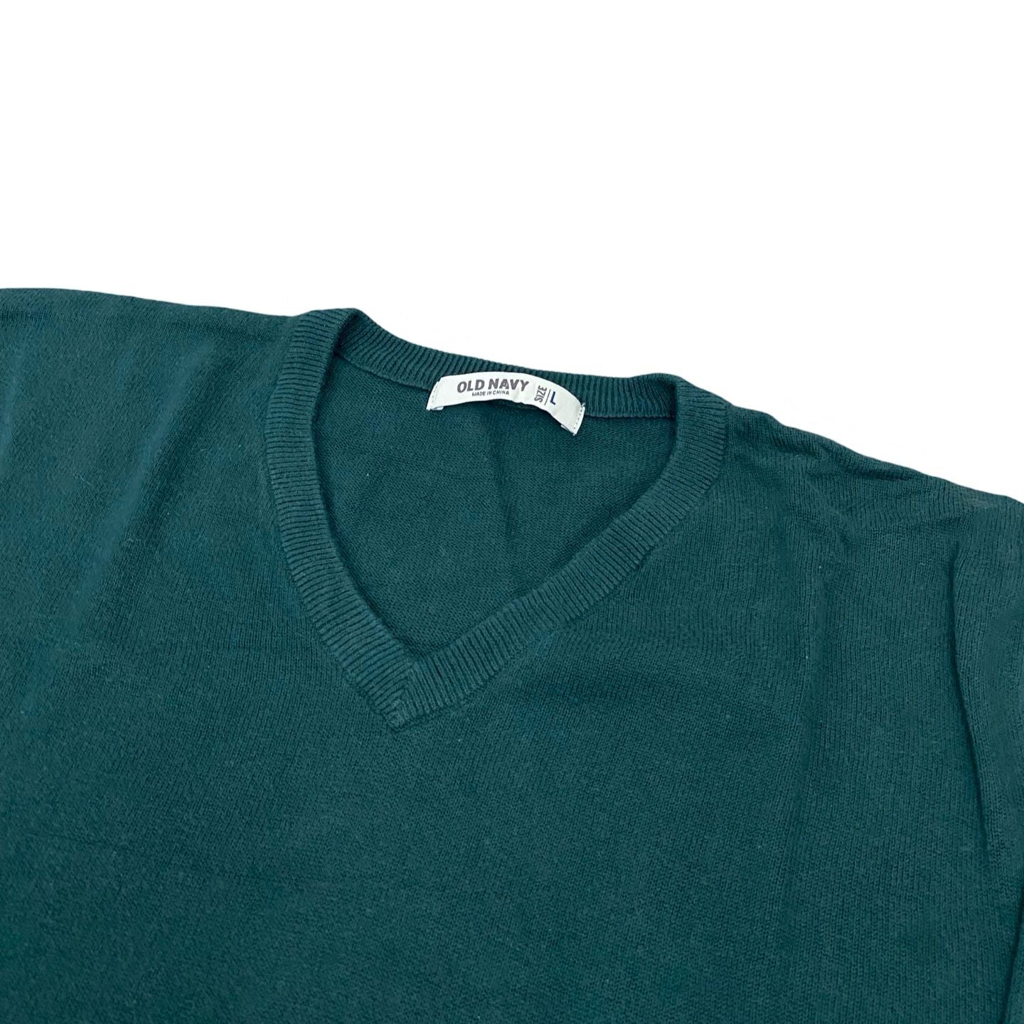Old Navy Green V-Neck Sweater | Large