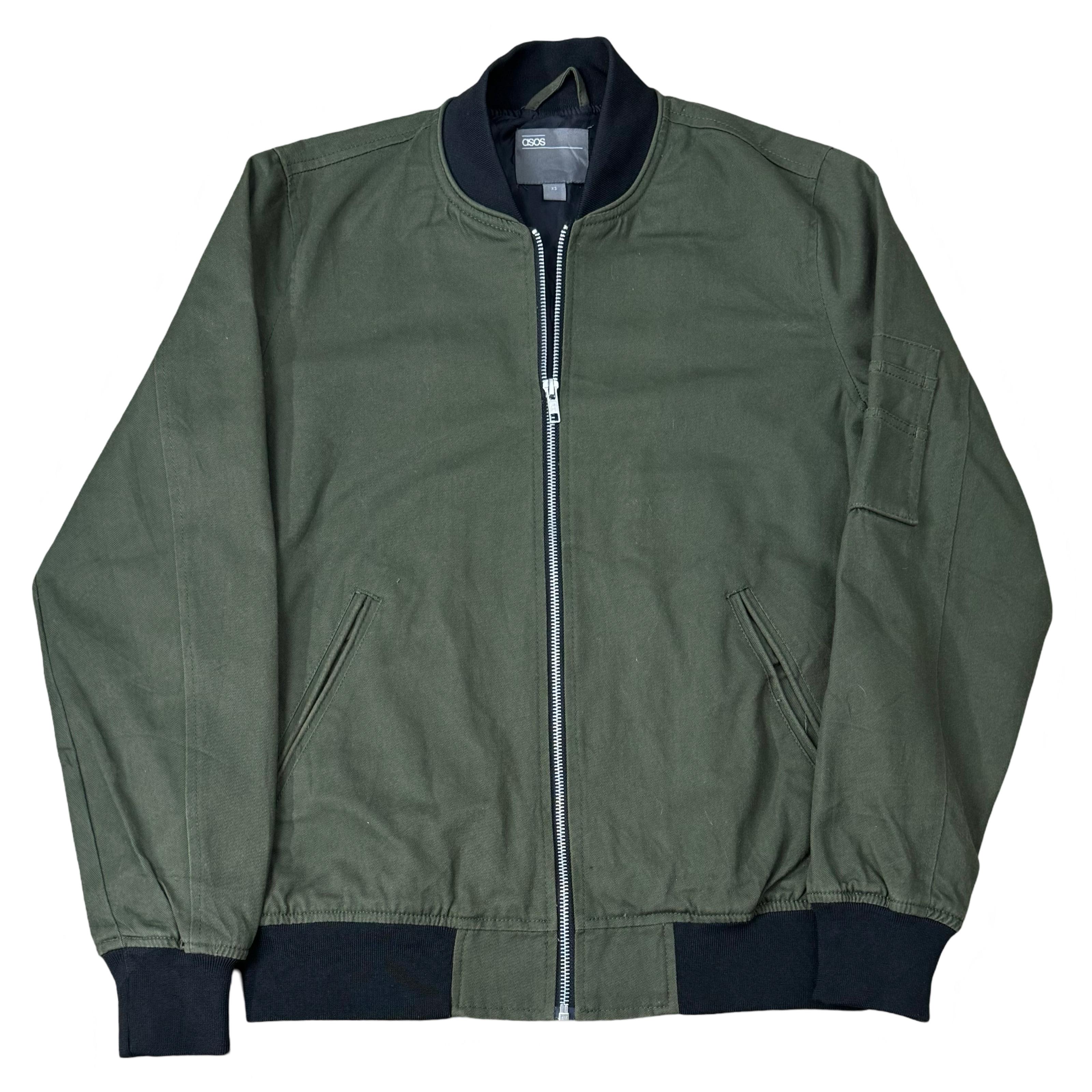 Asos Green Bomber Jacket | Small
