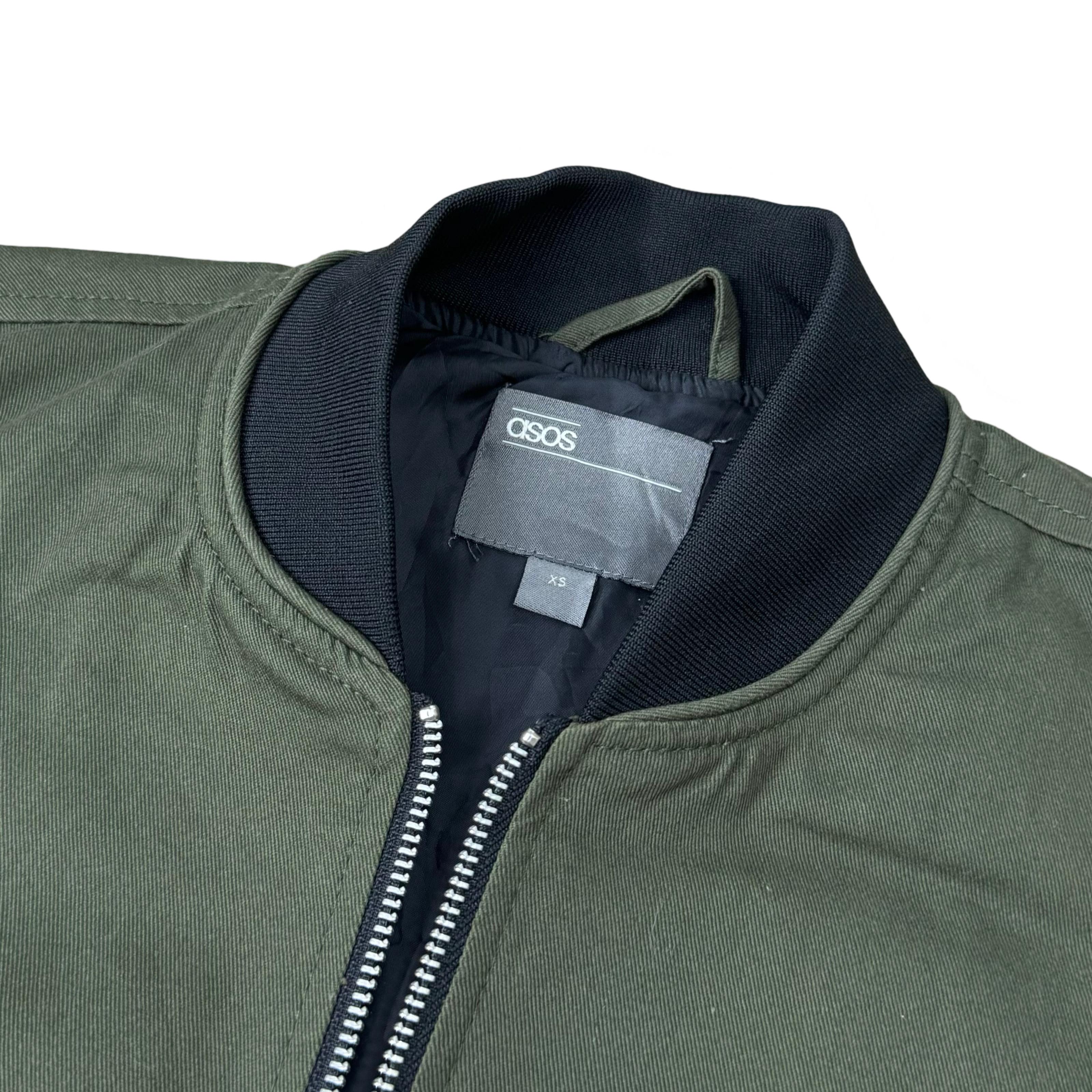 Asos Green Bomber Jacket | Small