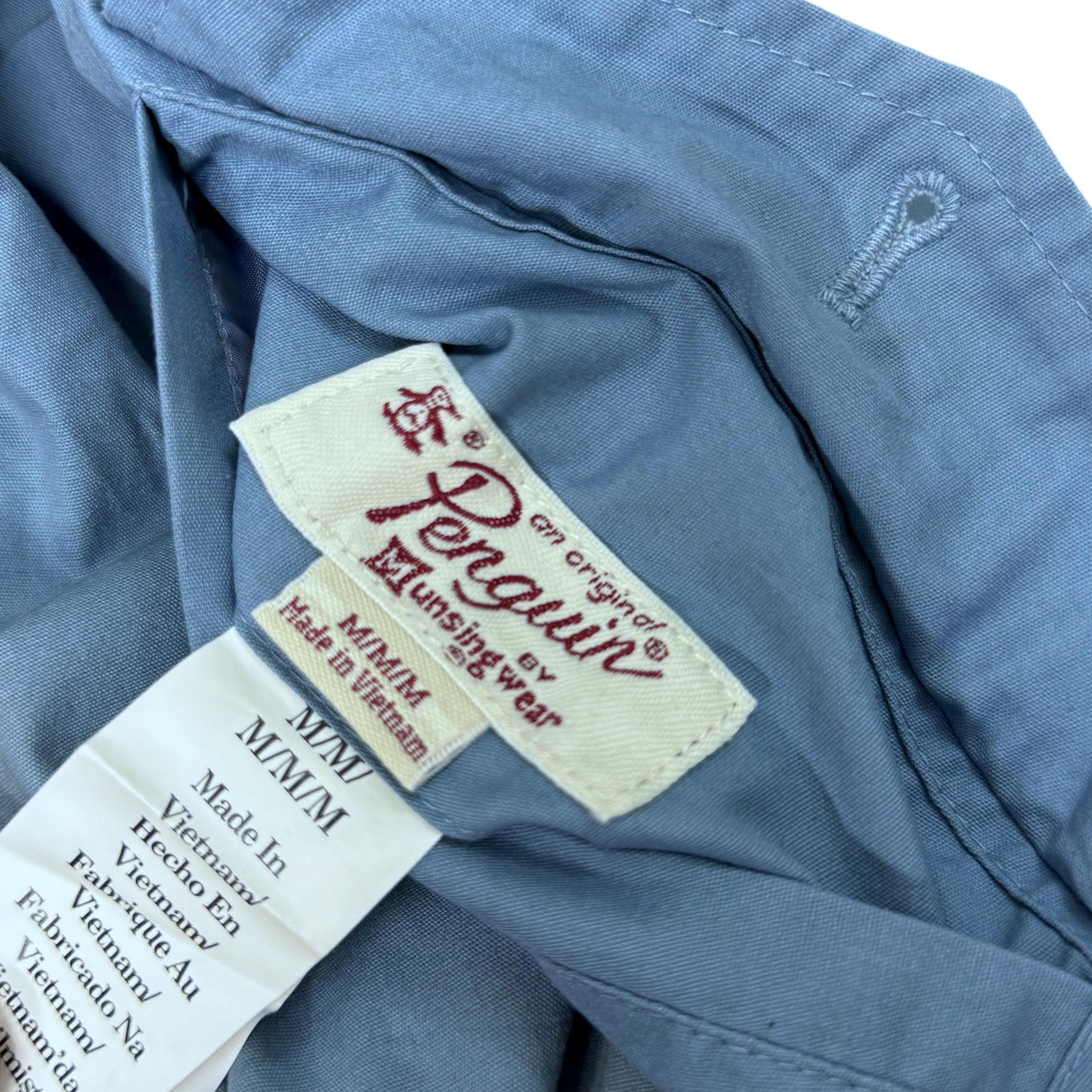 Penguin Denim Chambray Bomber Jacket | Small