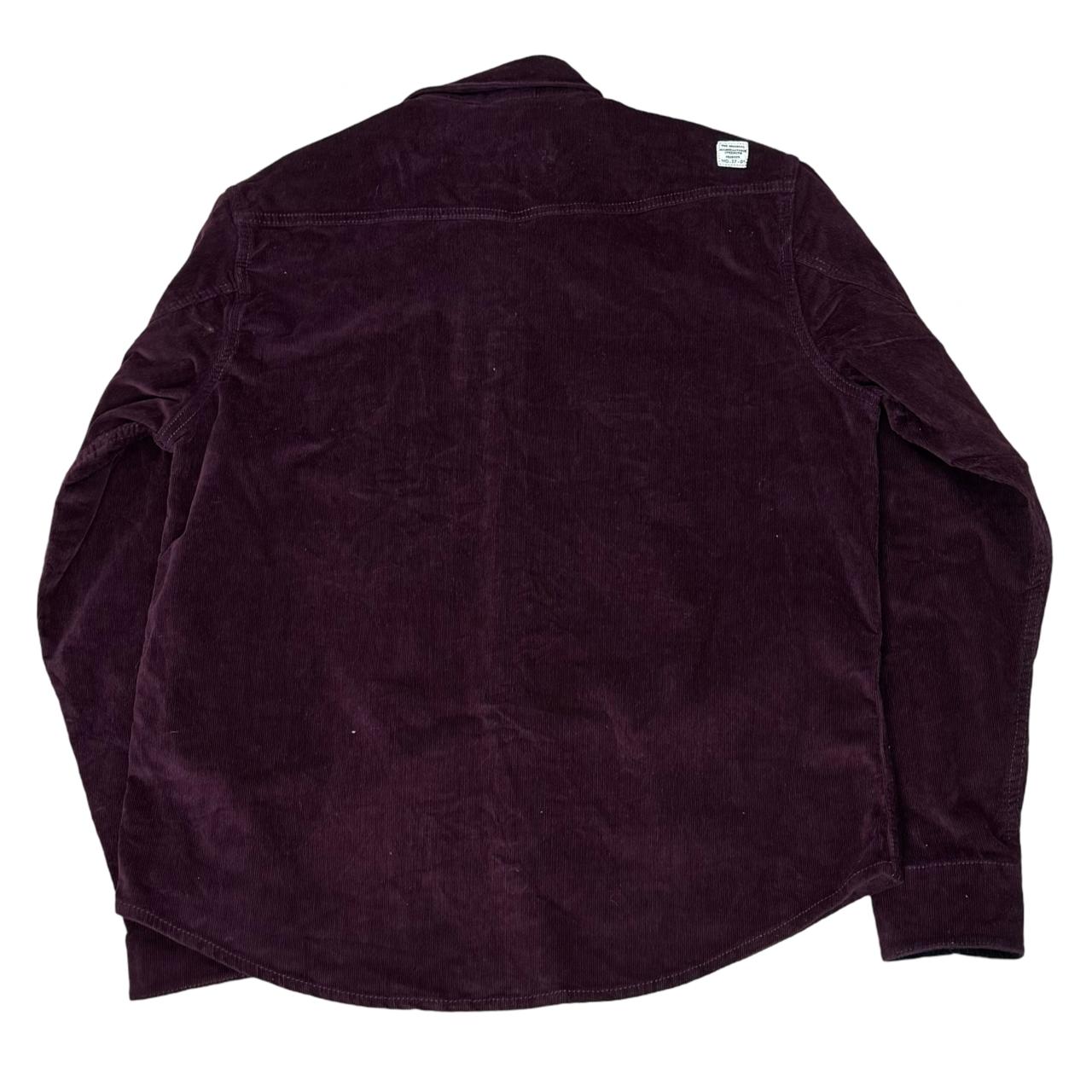 Jack South London Maroon Corduroy Overshirt | Large