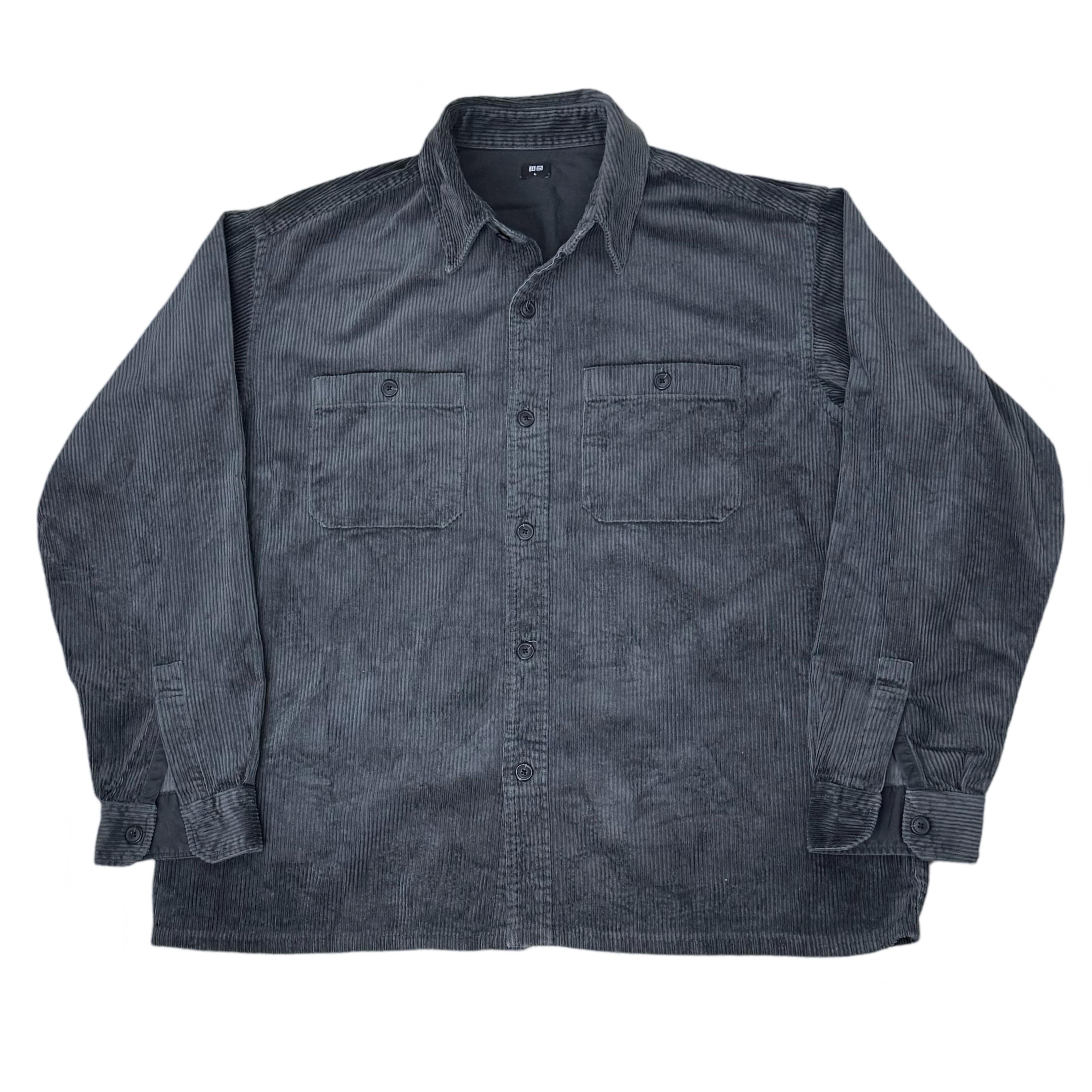 Uniqlo Grey Corduroy Overshirt | Large