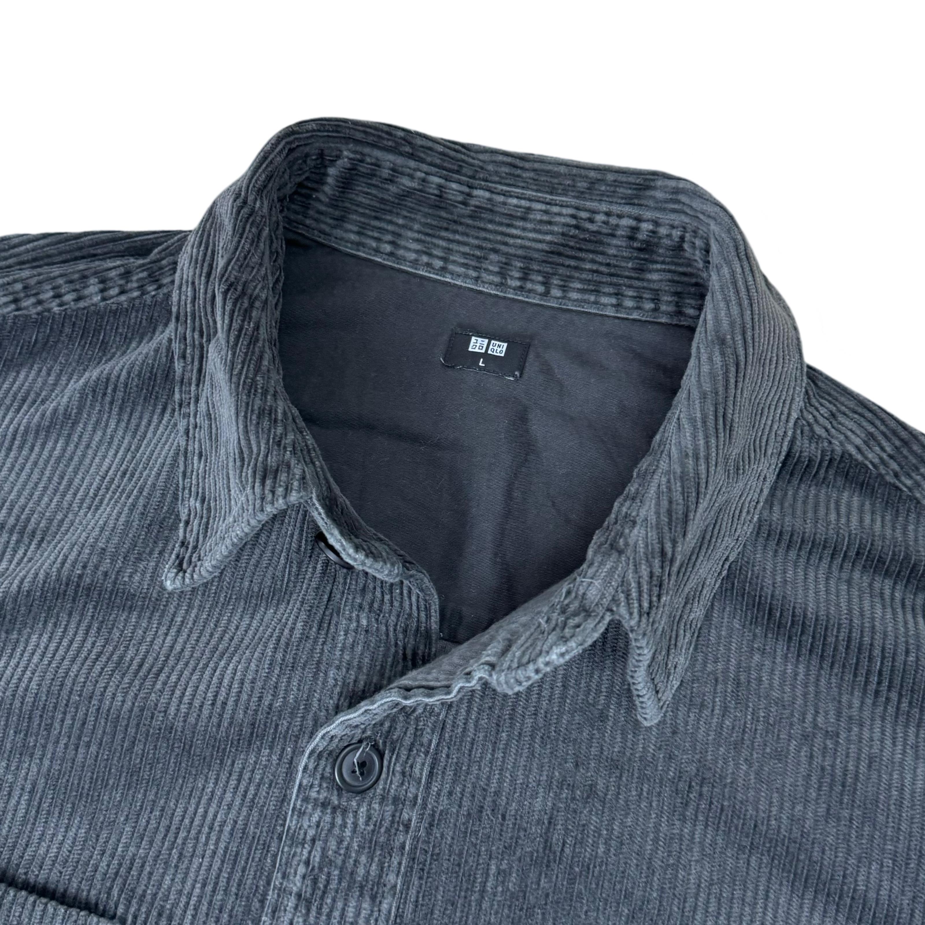 Uniqlo Grey Corduroy Overshirt | Large