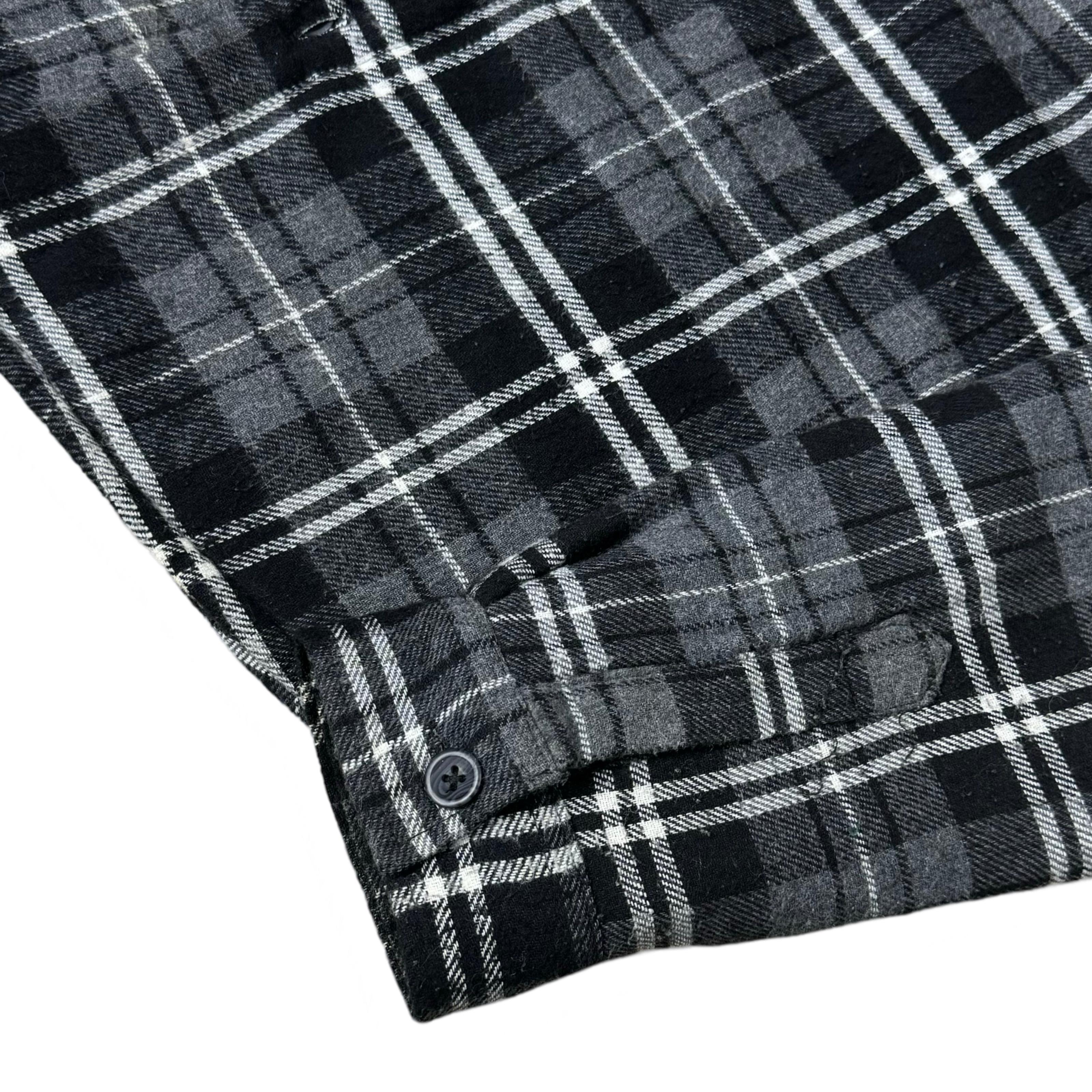 French Connection Blue/Green Check Wool Blend Winter Jacket | Large