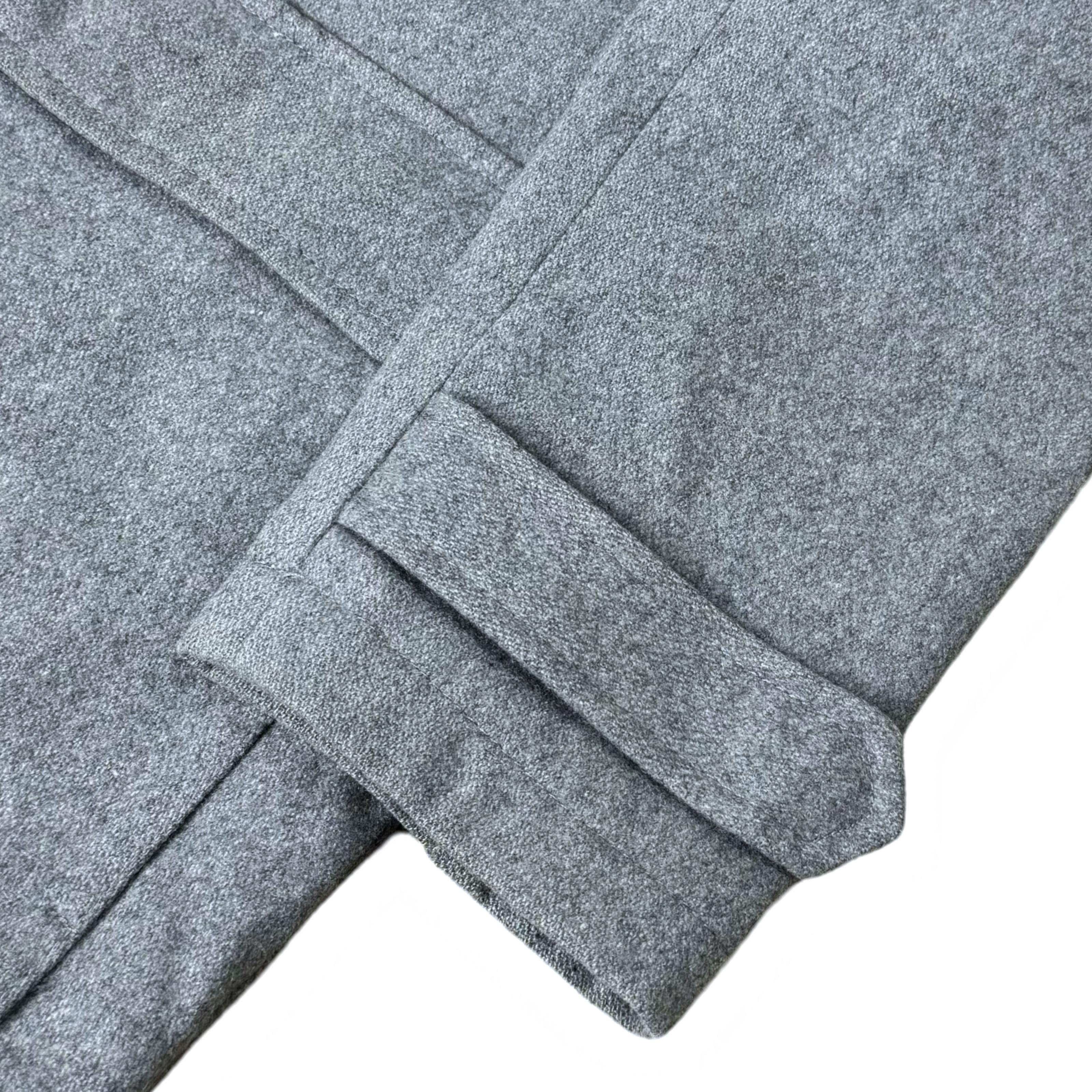 Cedarwood State Ash Grey Wool Blend Hooded Trench Coat | Large