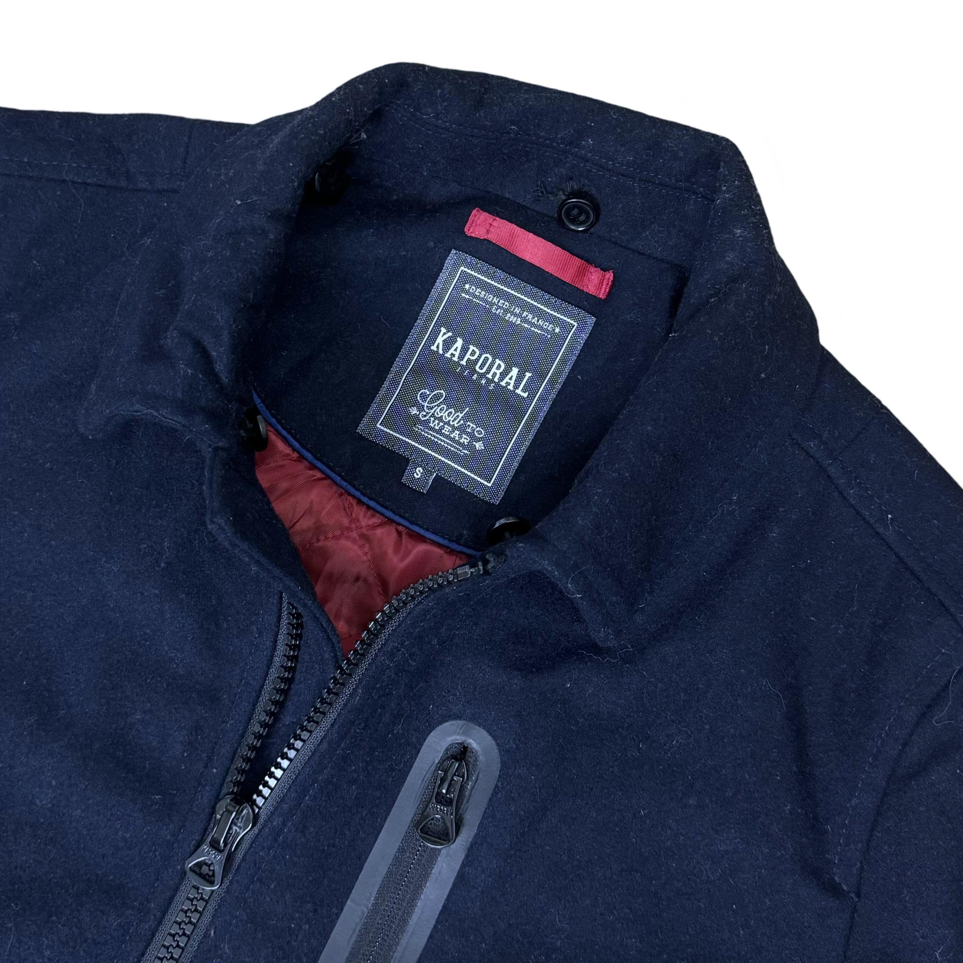 Kaporal Navy Blue Wool Blend Jacket | Small/Medium