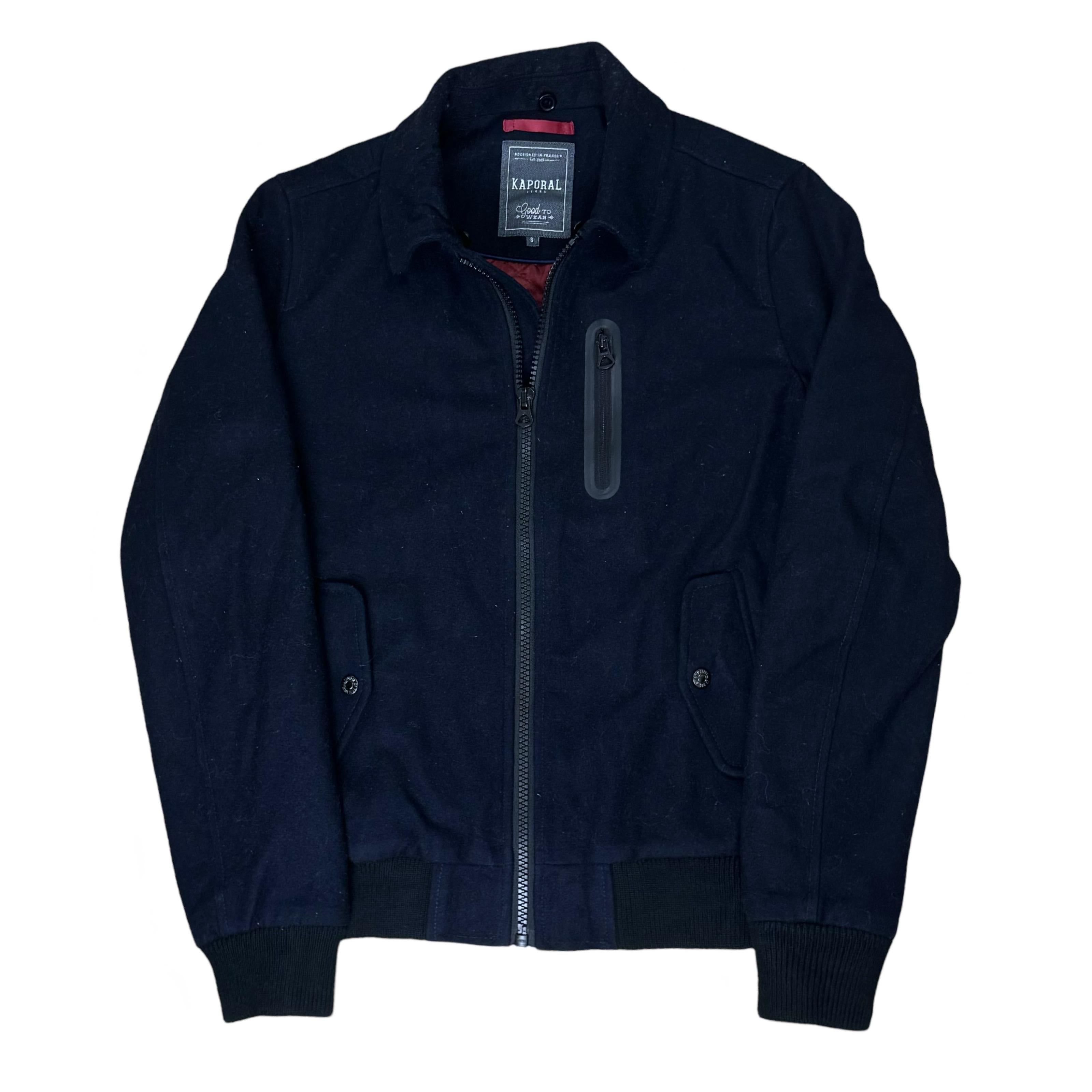 Kaporal Navy Blue Wool Blend Jacket | Small/Medium