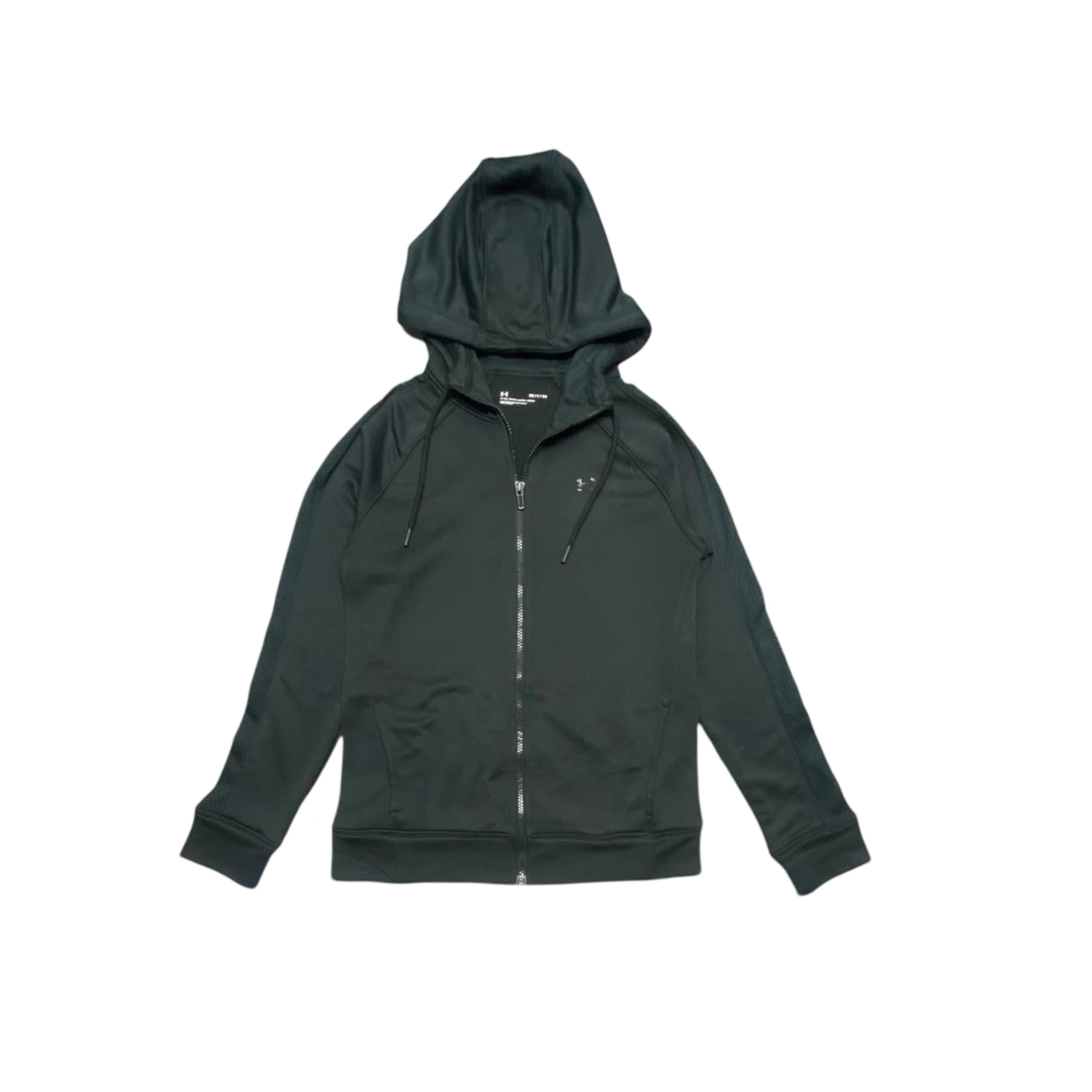 Under Armour Black Full-Zip Hoodie with Adjustable Hood | Small