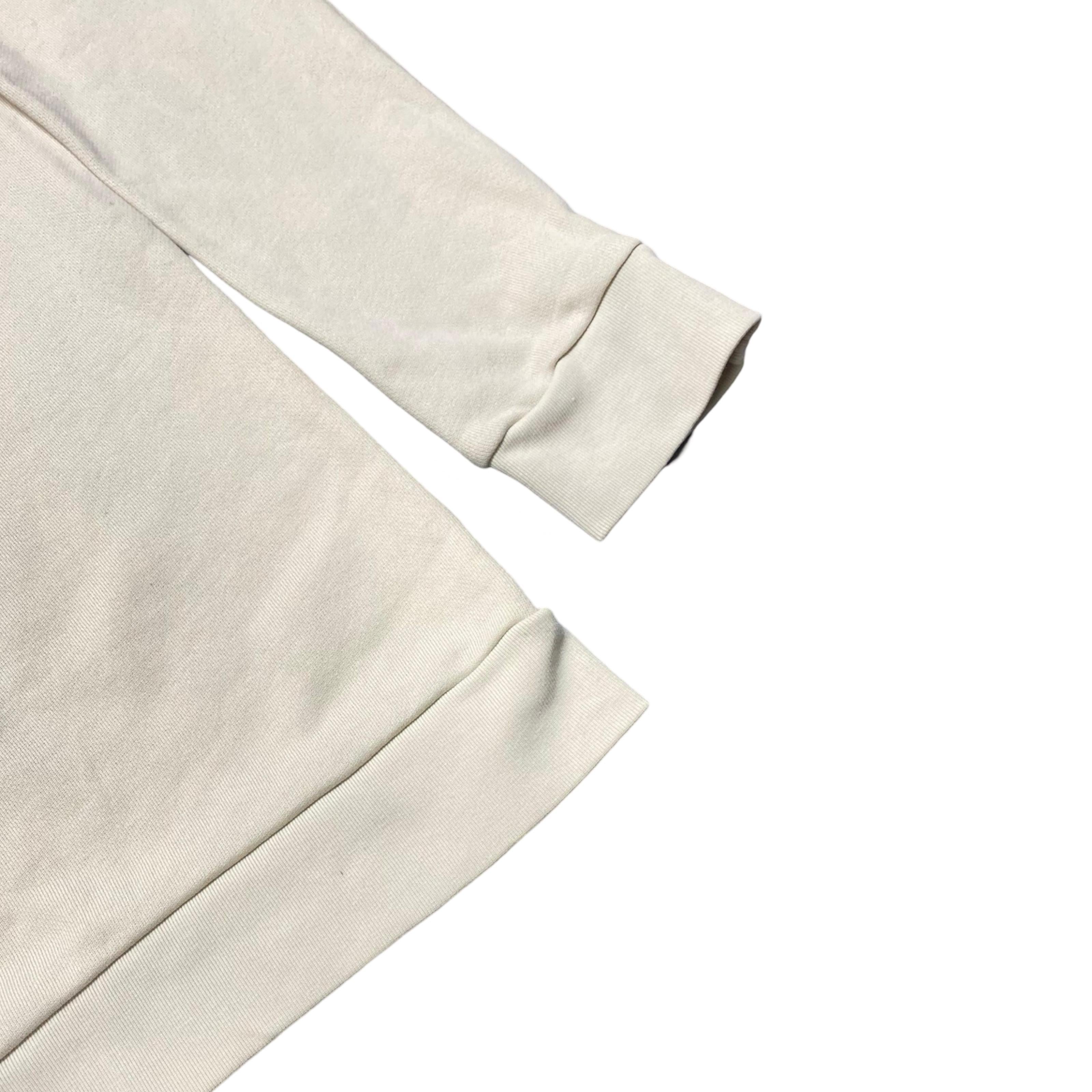 Adidas Beige Crewneck Sweatshirt with Trefoil Logo | Large