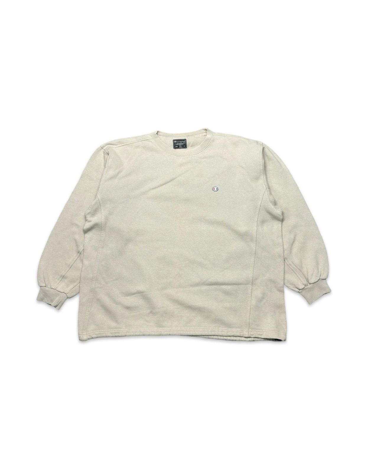 Champion Beige Sweatshirt with Drop Shoulders | XL