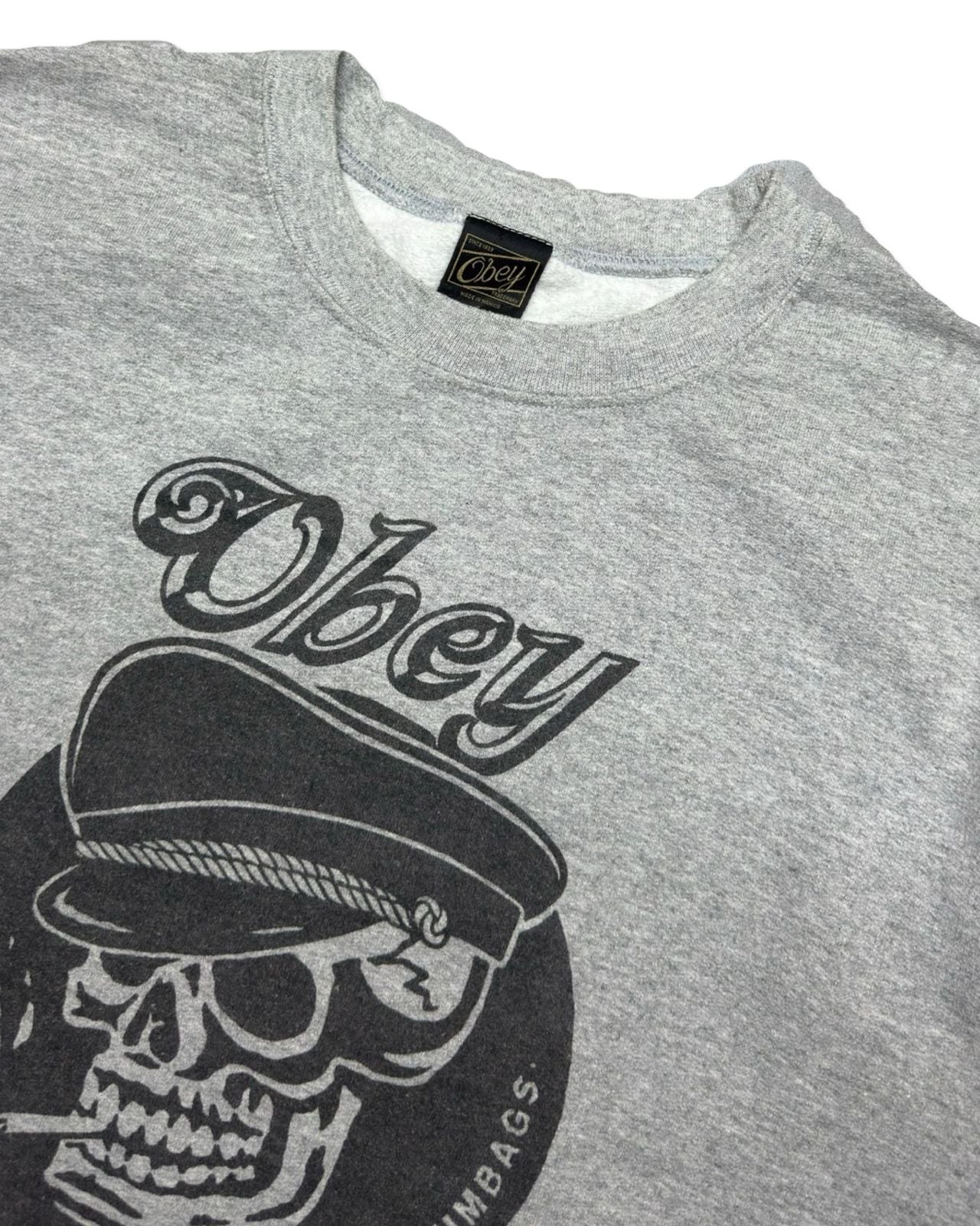 Obey Heather Grey Sweatshirt | Small