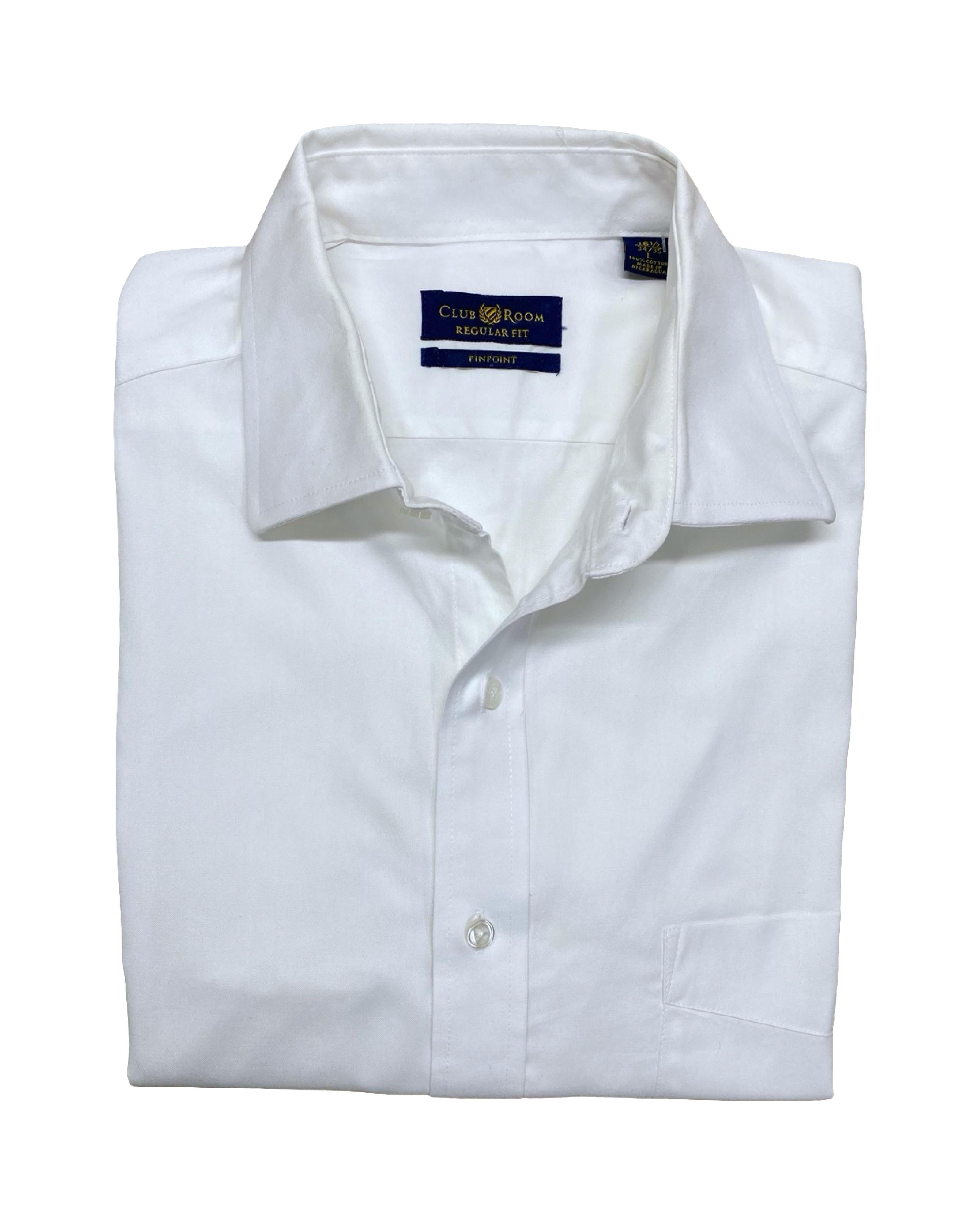 Club Room White Dress Shirt | XL | Chest 25.5”