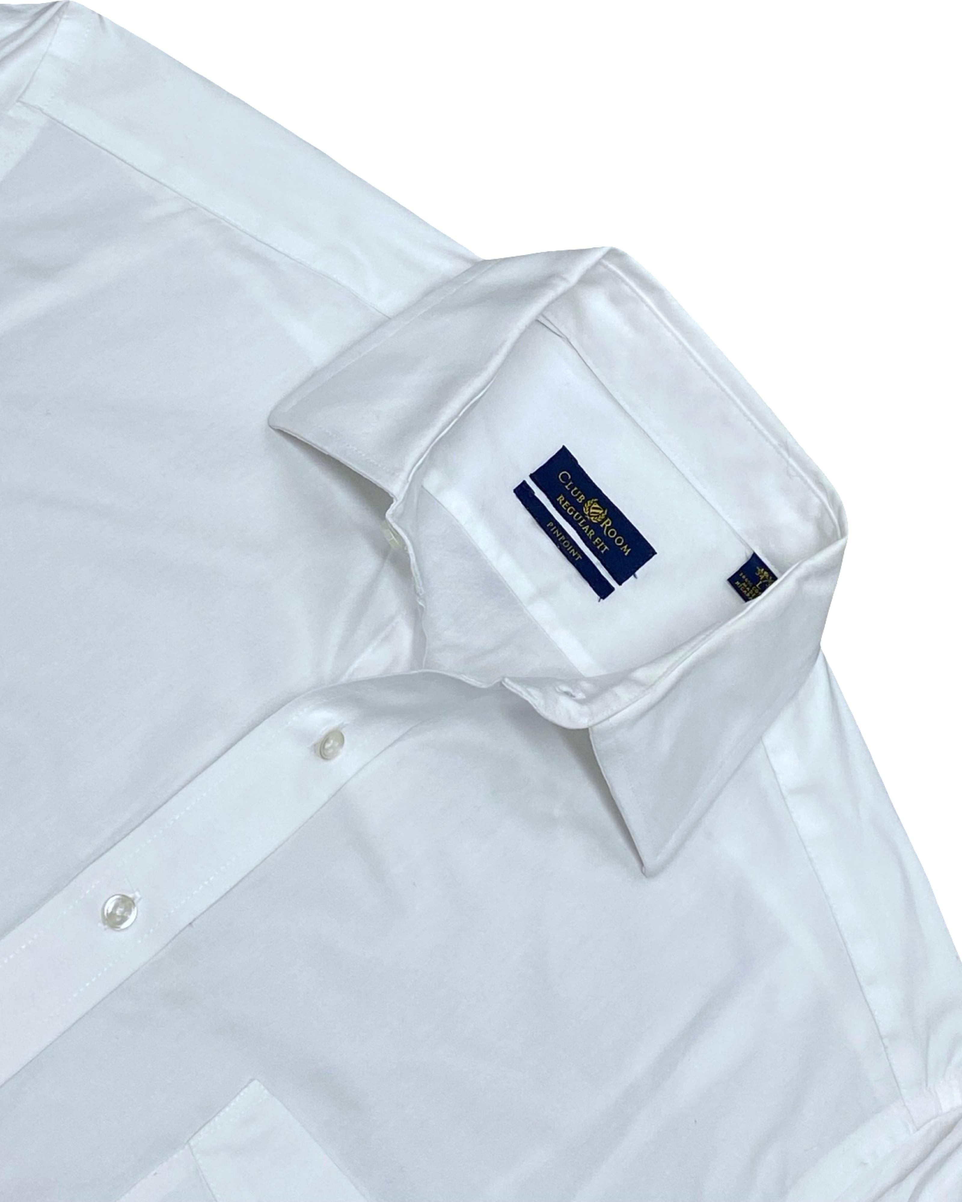 Club Room White Dress Shirt | XL | Chest 25.5”