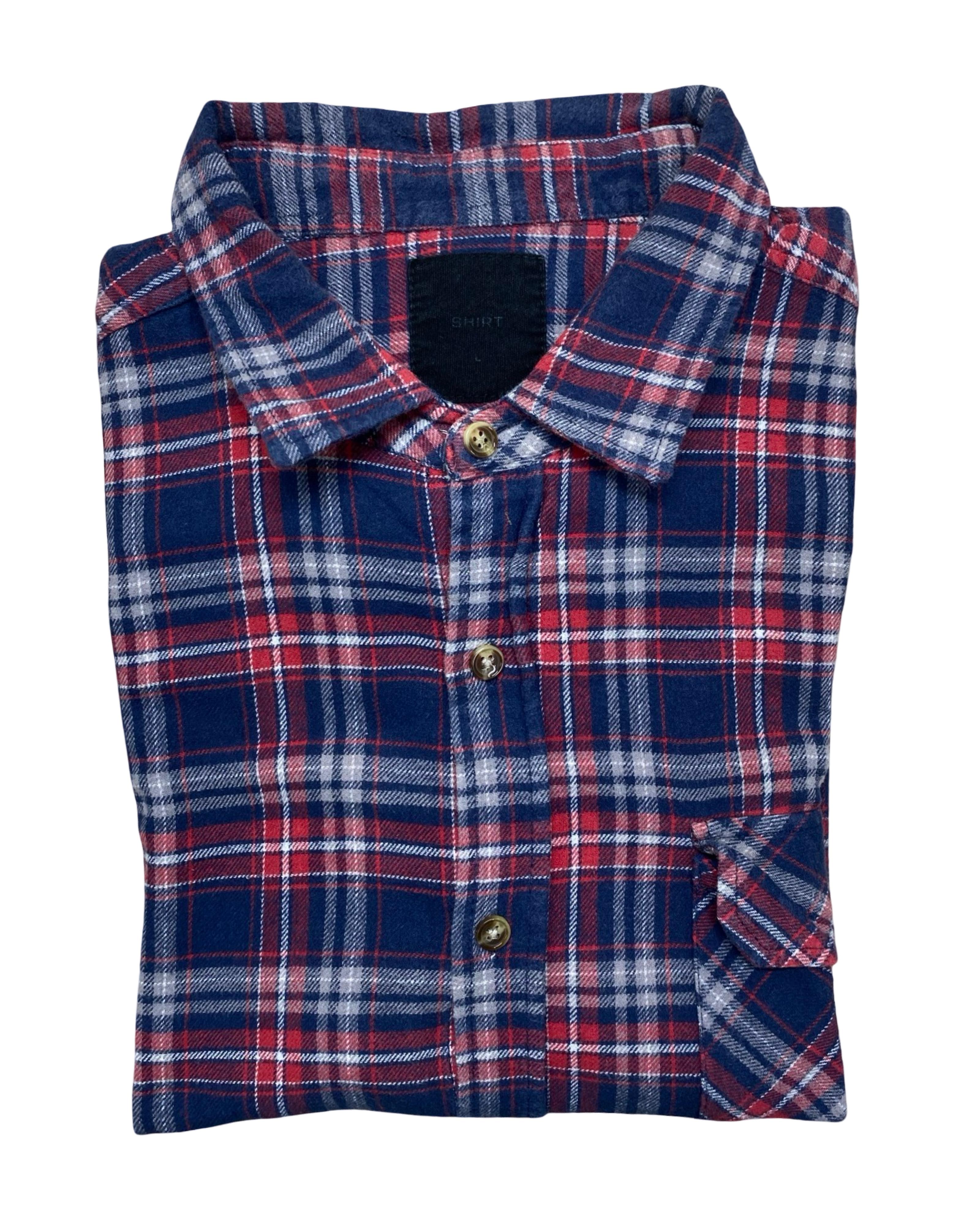 Classic Tartan Flannel Shirt | Medium | Chest 21.5”