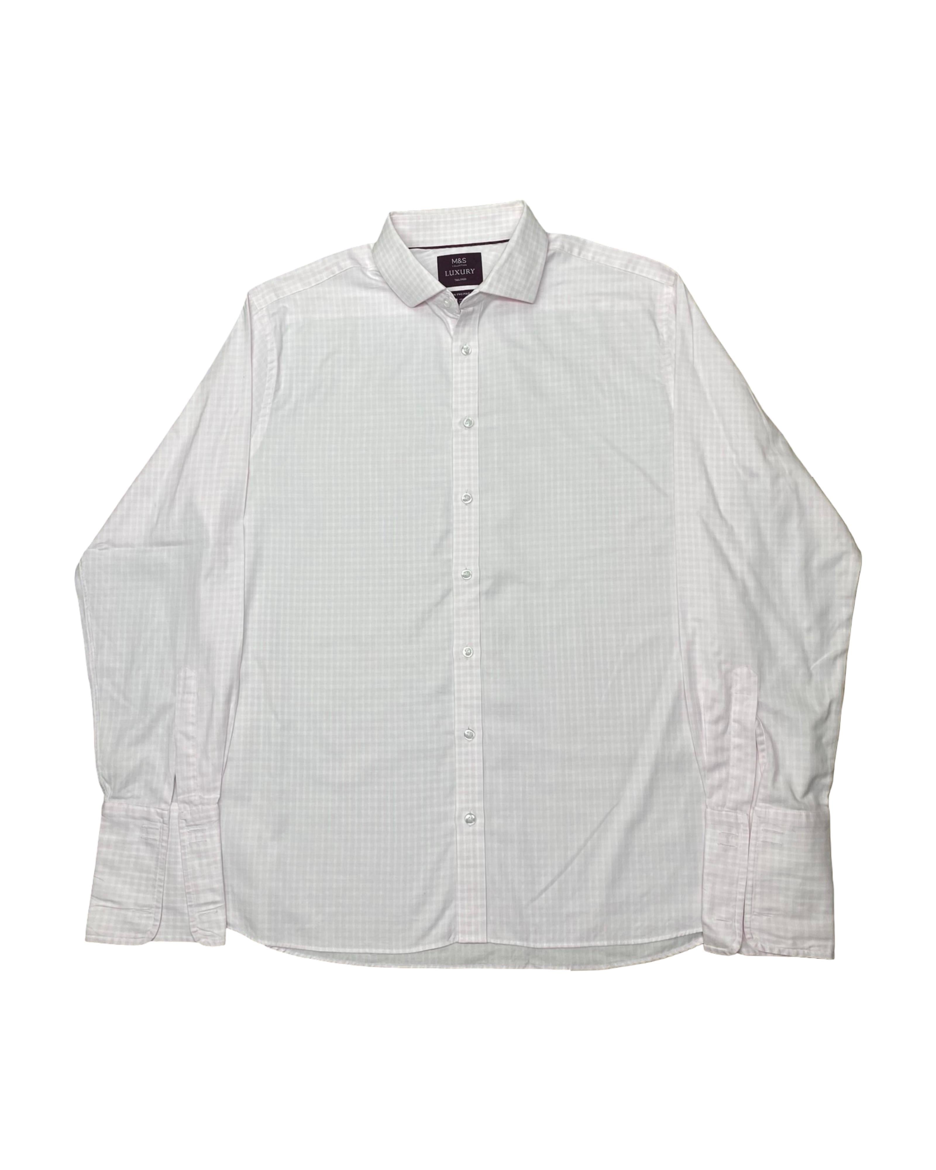 M&S Luxury Tailored Shirt | XL | Chest 26”