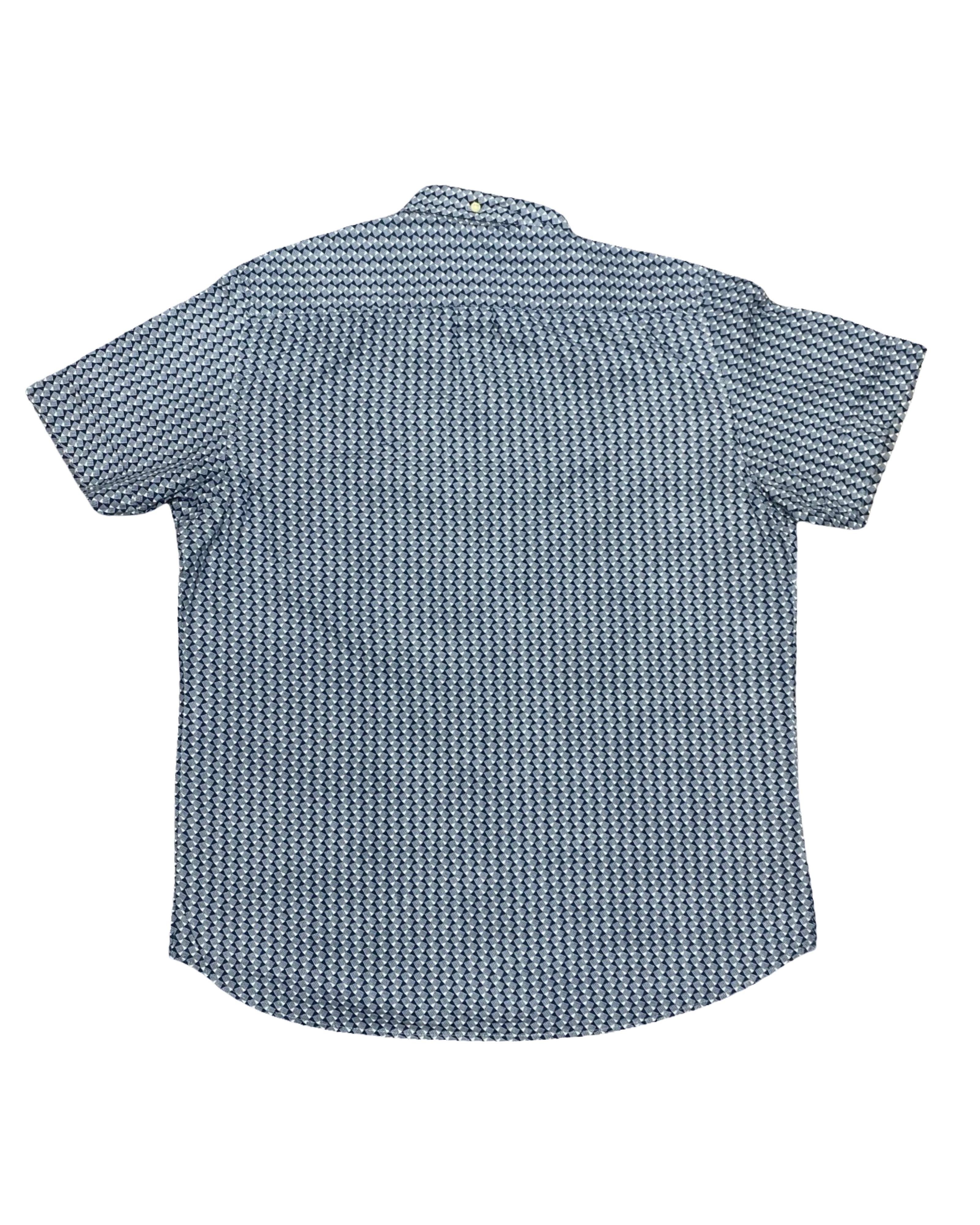 Kennington California Geometric Print Shirt | Medium | Chest 22”