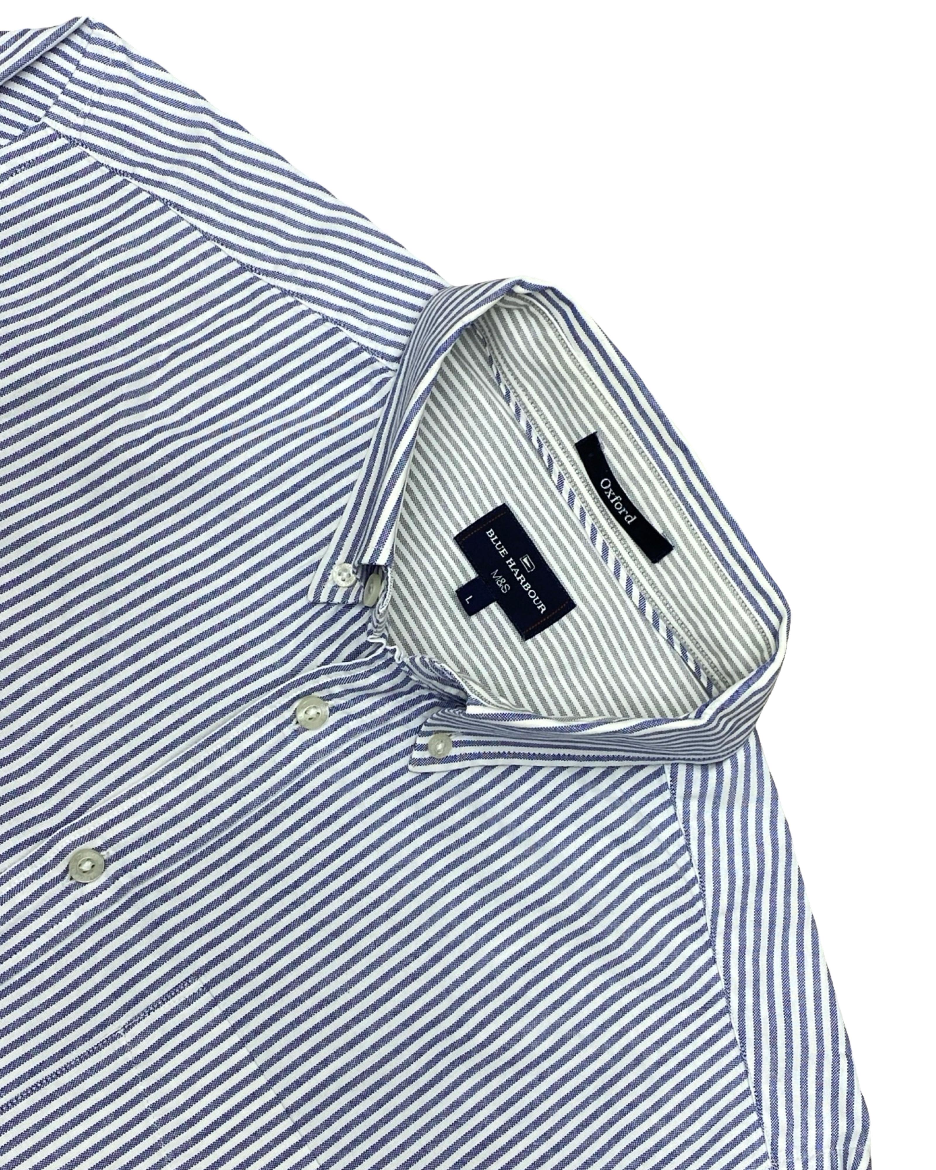 M&S Blue Harbour Oxford Shirt | Large | Chest 24.5”