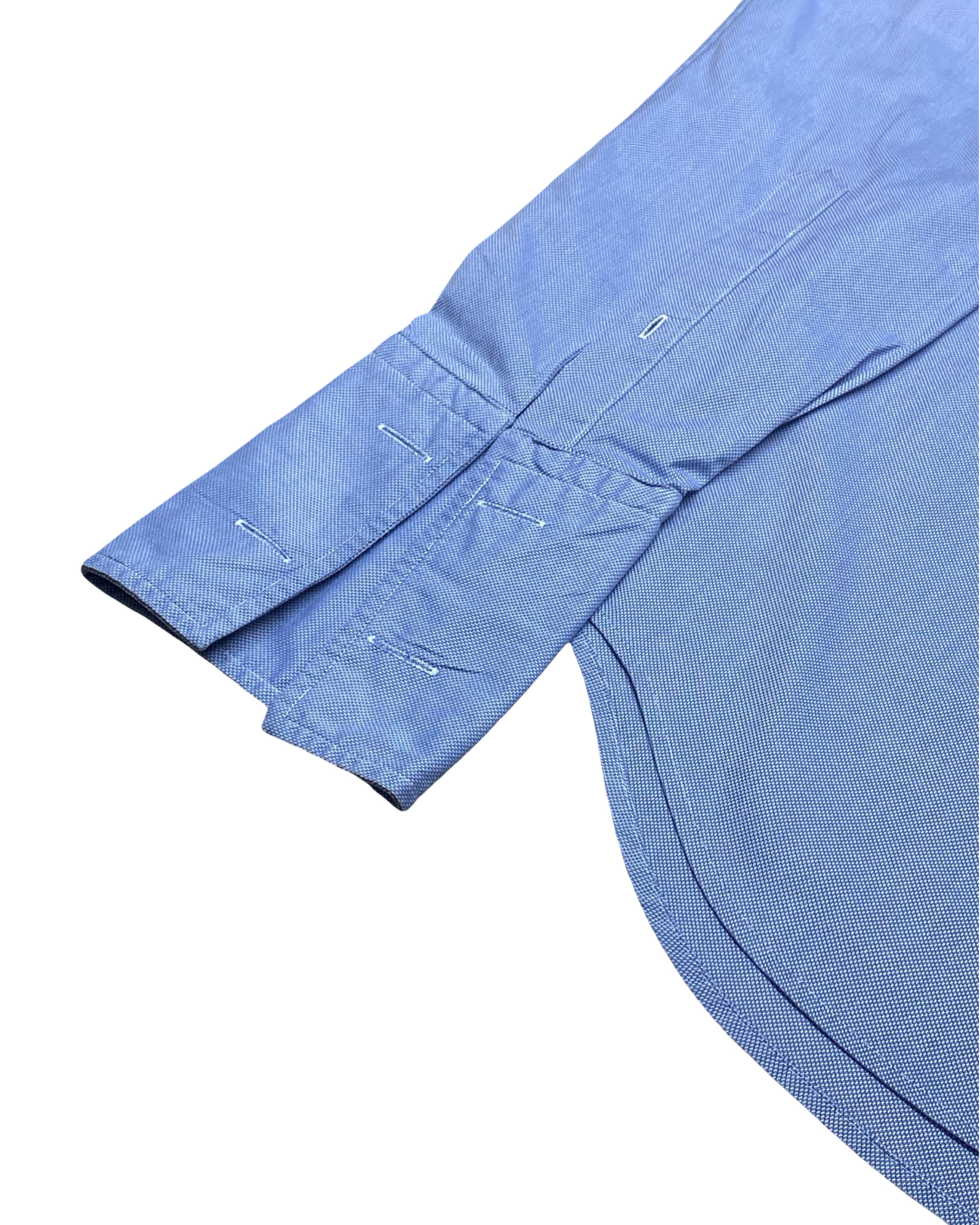 T.M. Lewin Blue Oxford Shirt | Medium | Chest 22”