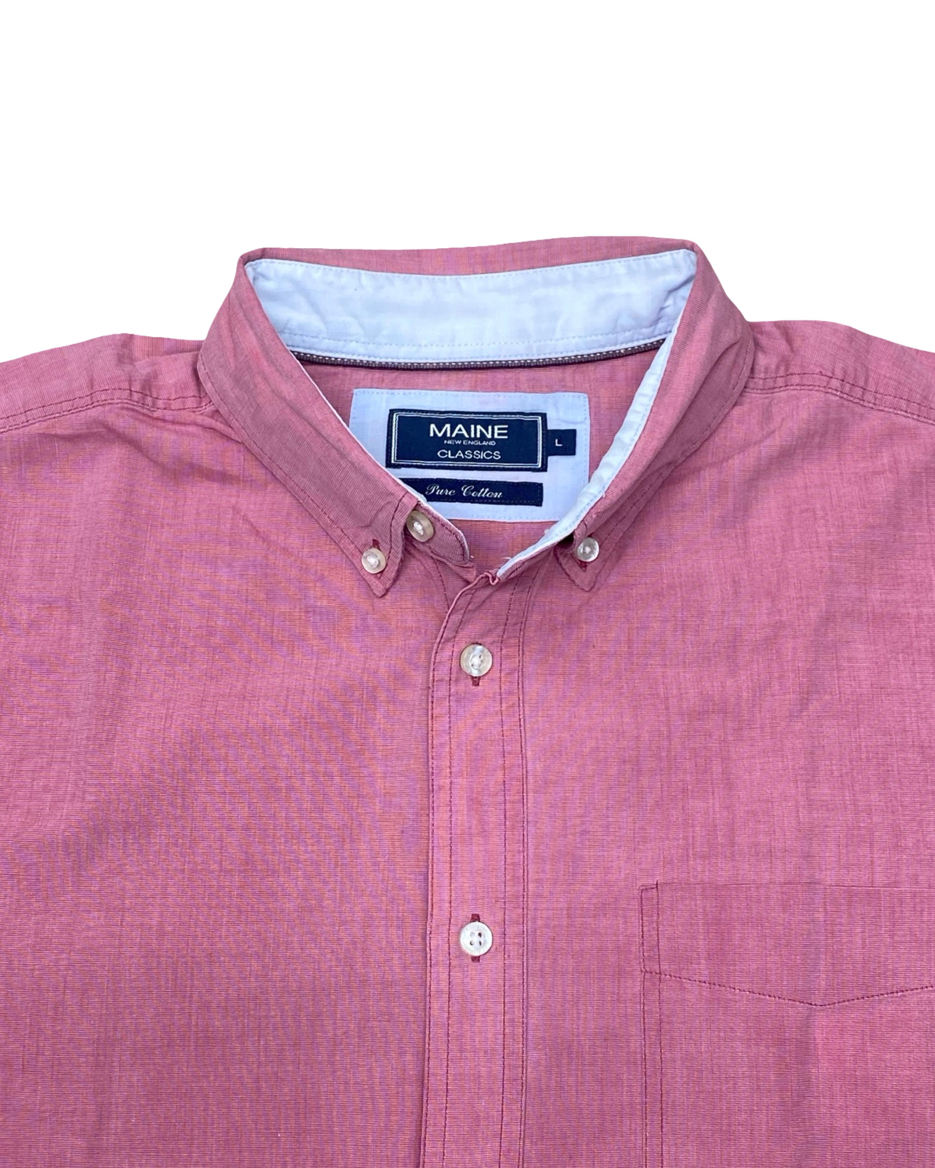 Maine Classics Red Oxford Shirt | XL | Chest 25.5”