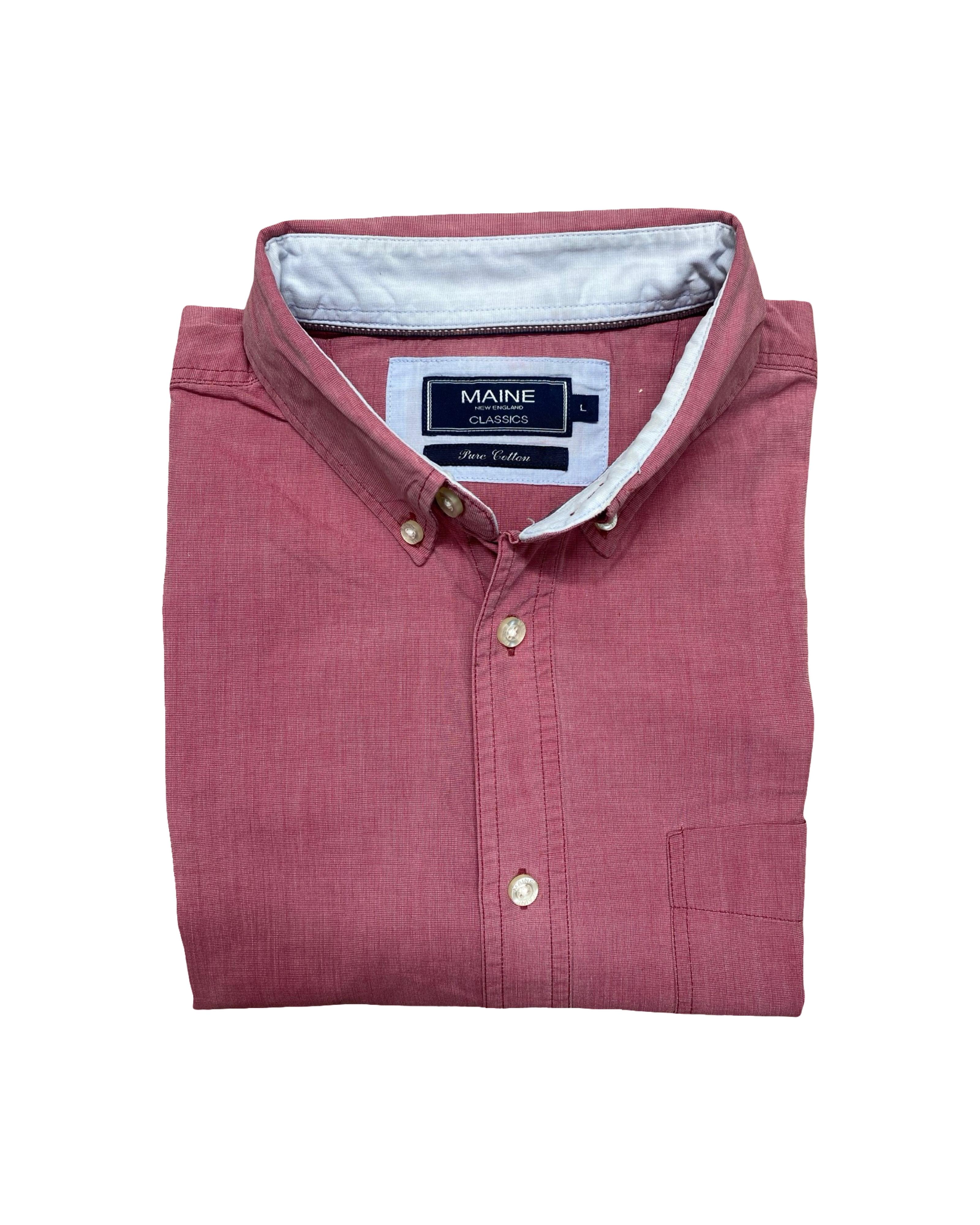Maine Classics Red Oxford Shirt | XL | Chest 25.5”