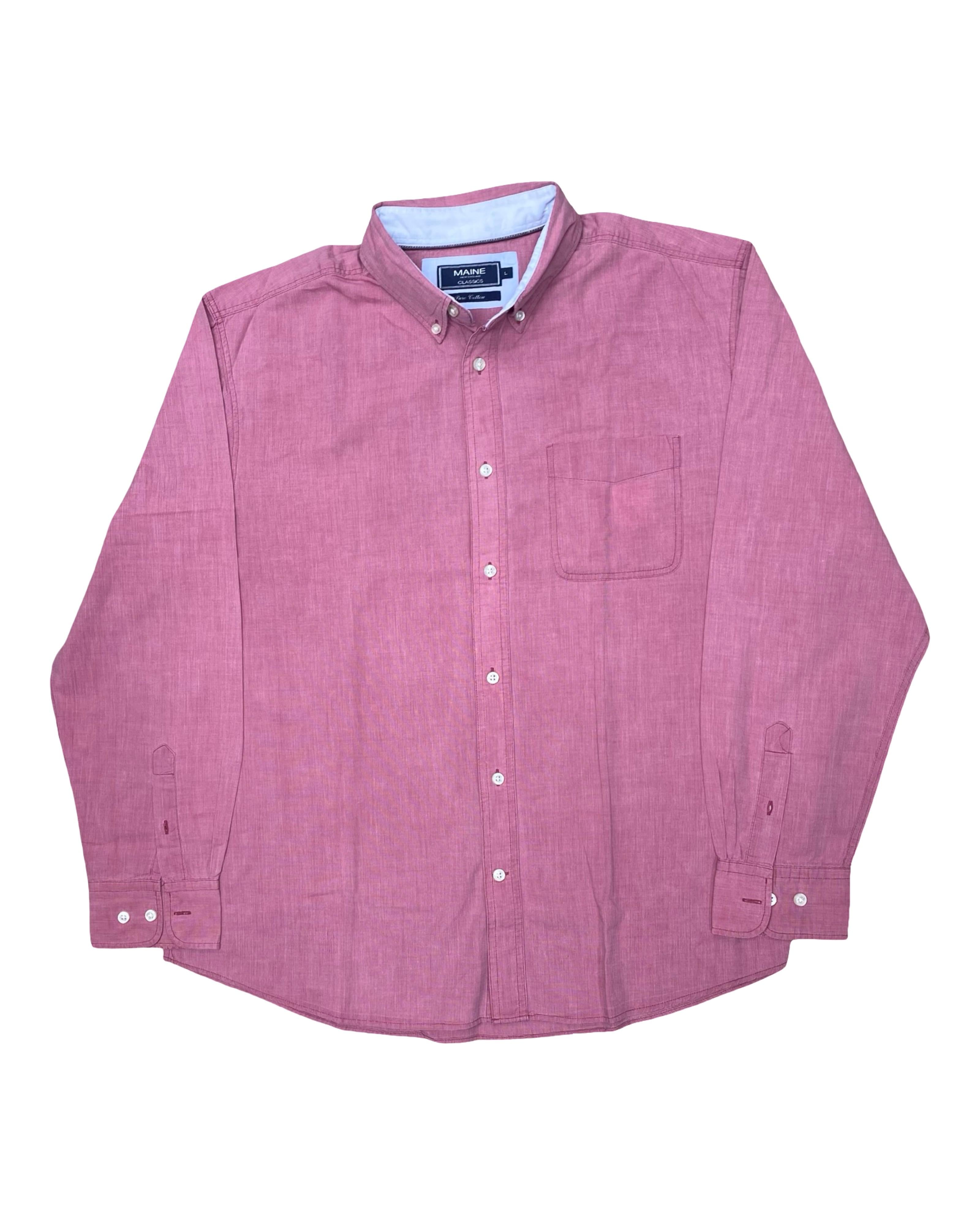 Maine Classics Red Oxford Shirt | XL | Chest 25.5”