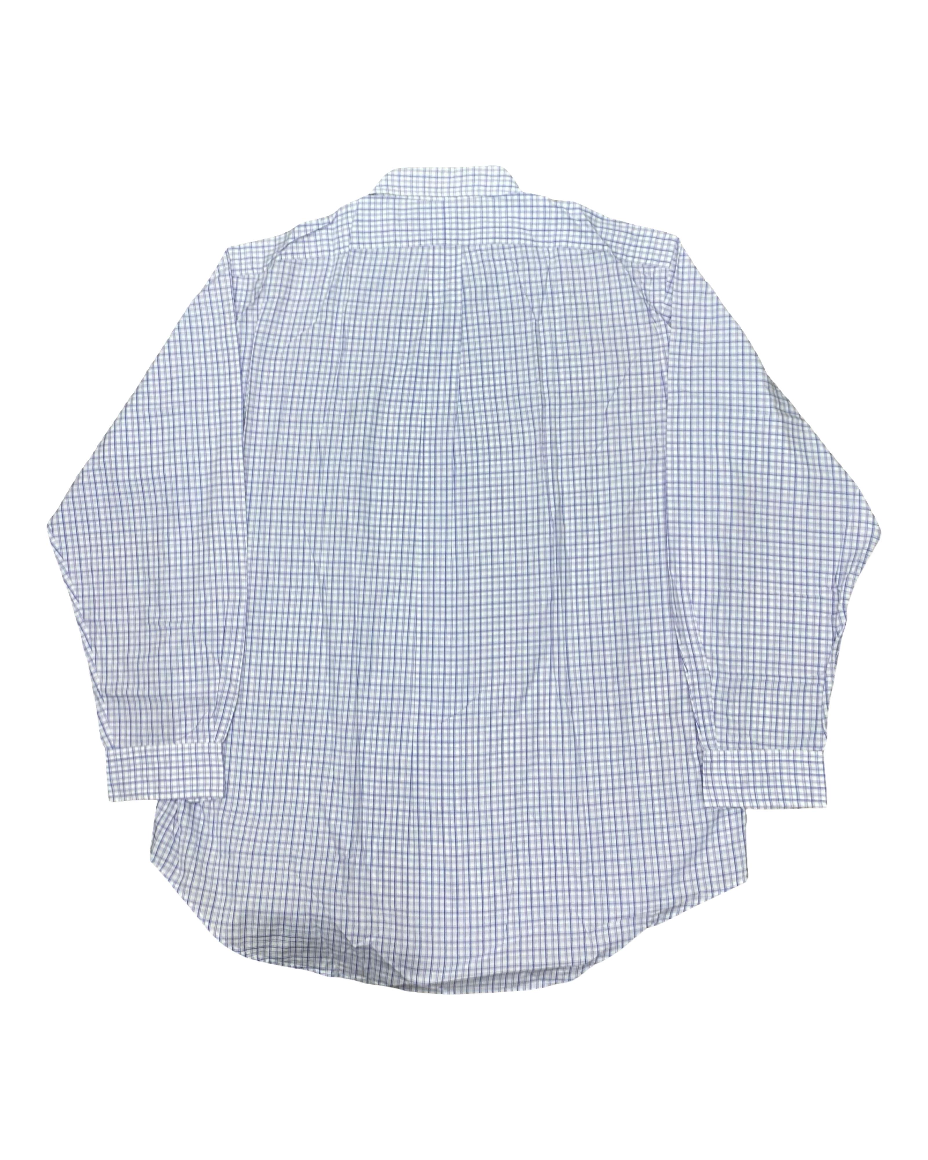 Ralph Lauren Blue Check Yarmouth Shirt | XL | Chest 28”