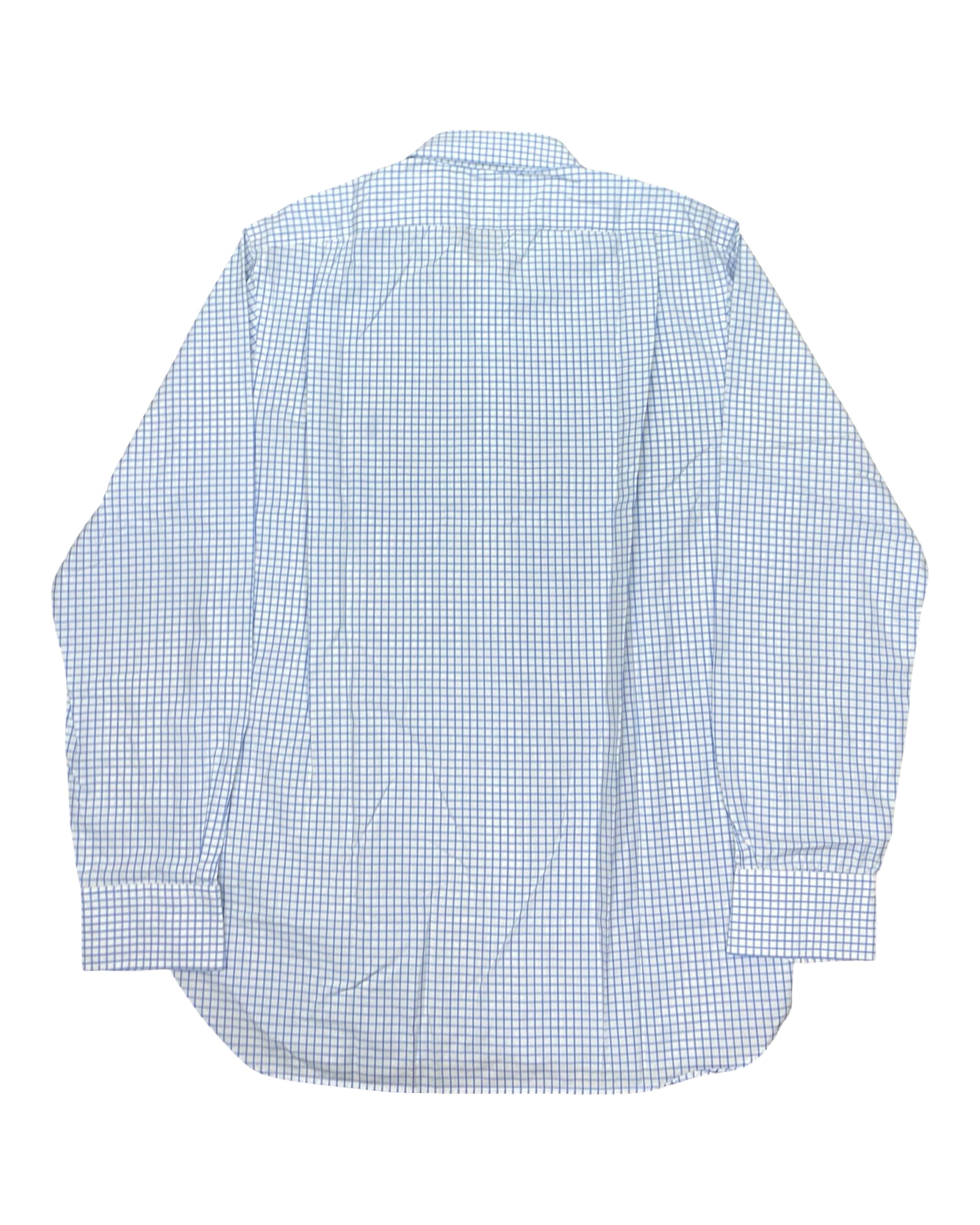 Polo Ralph Lauren Blue Check Slim Fit Shirt | M | Chest 22.5”