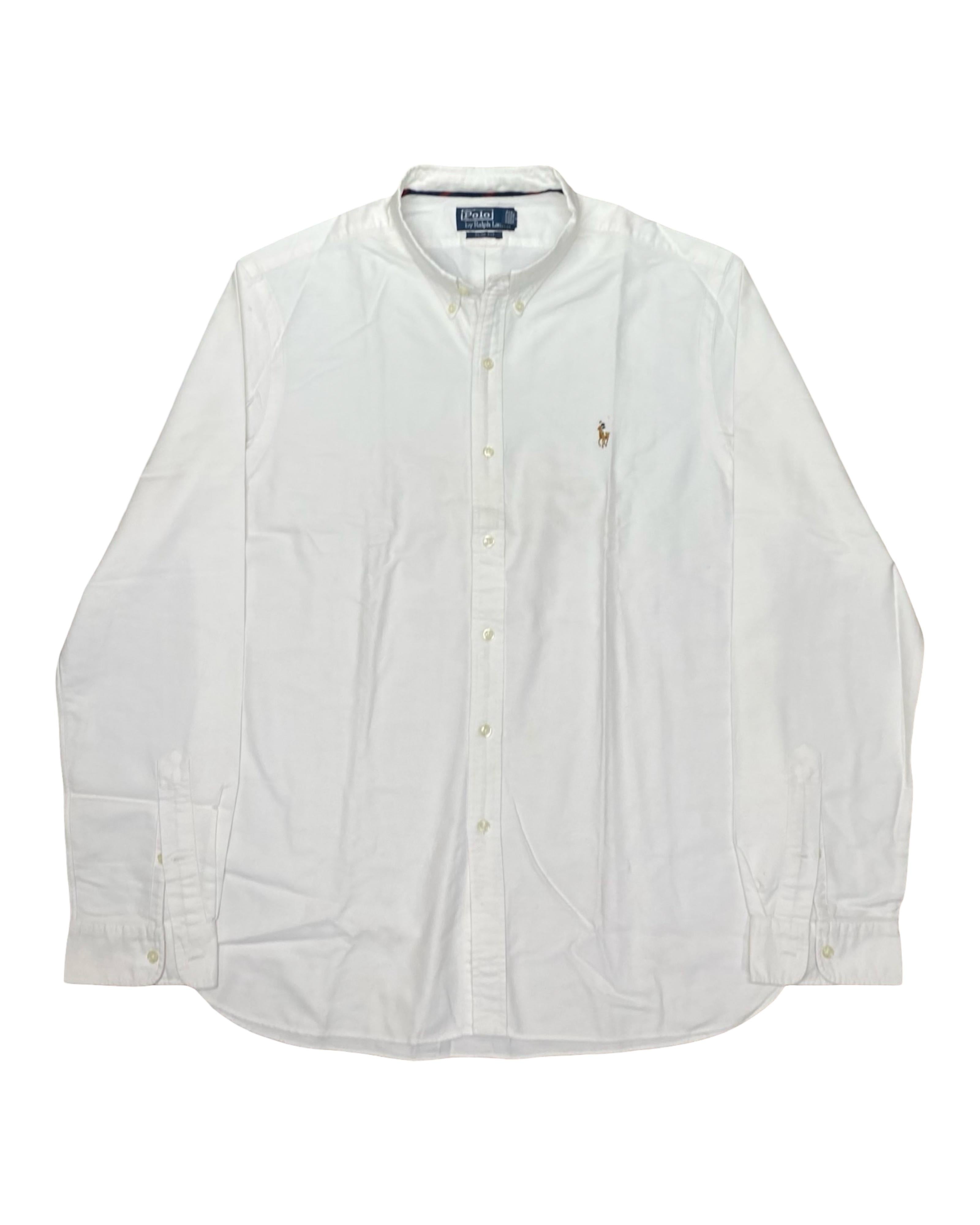 Polo Ralph Lauren White Oxford Shirt | Large | Chest 23.5”