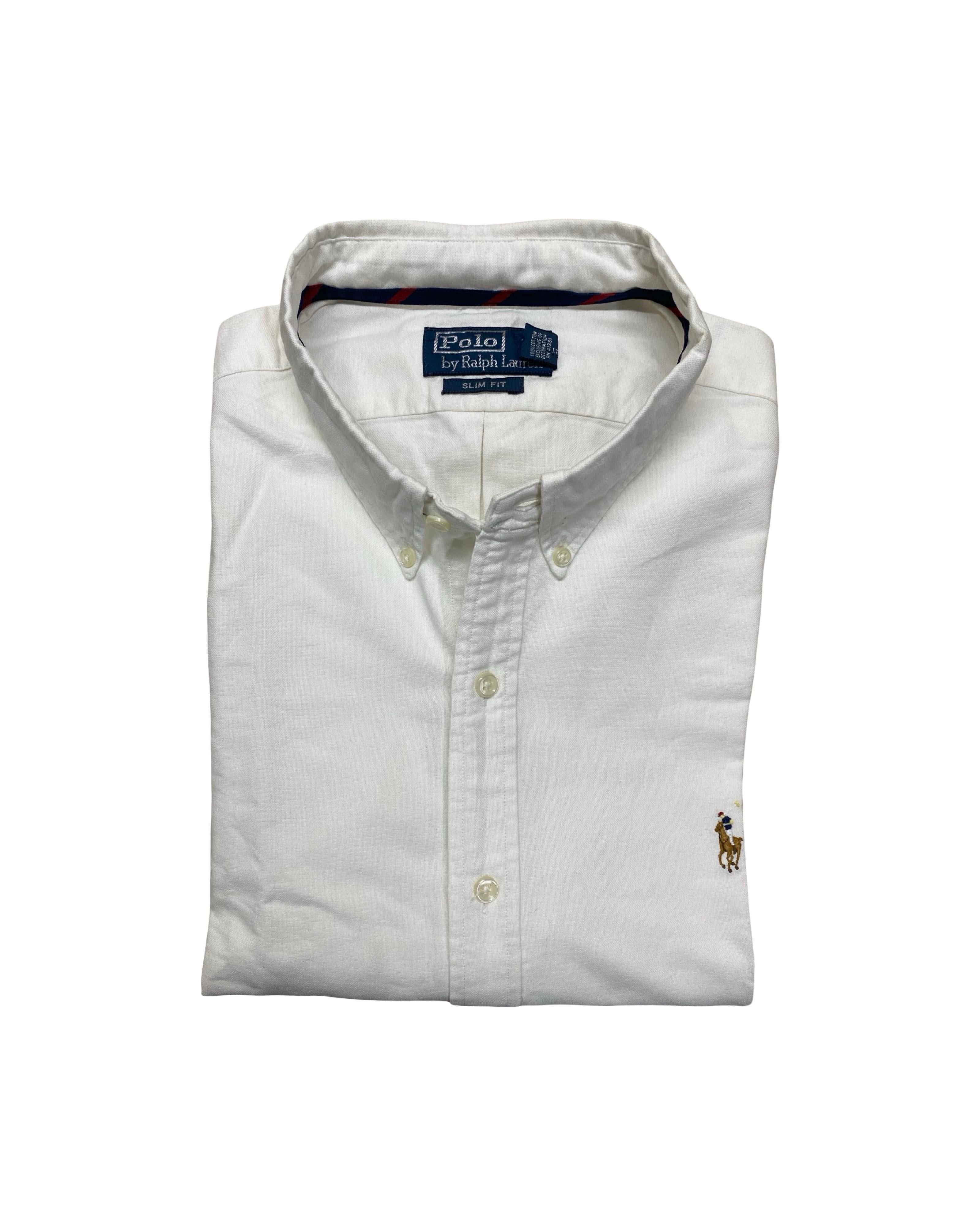 Polo Ralph Lauren White Oxford Shirt | Large | Chest 23.5”