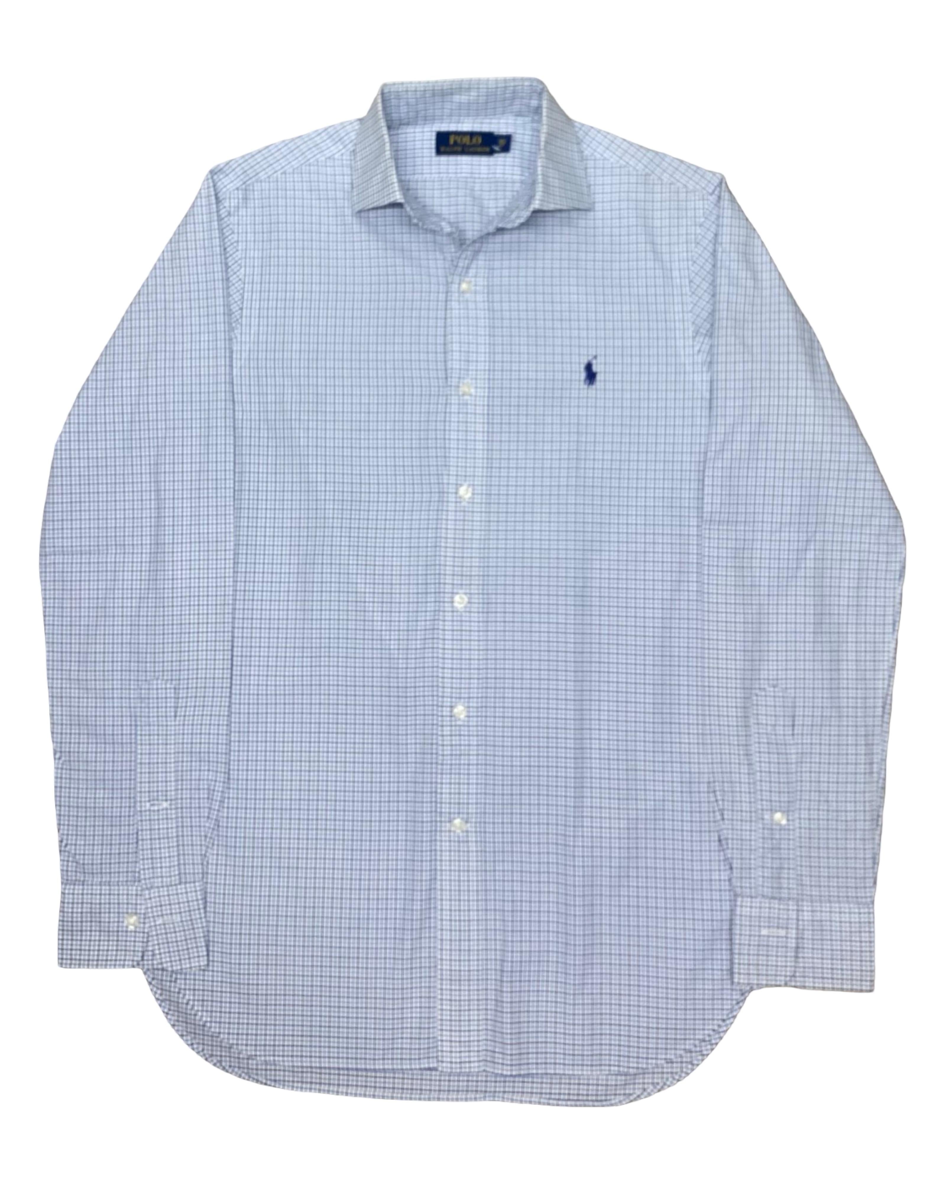 Polo Ralph Lauren Checkered Dress Shirt | Small | Chest 19.5”