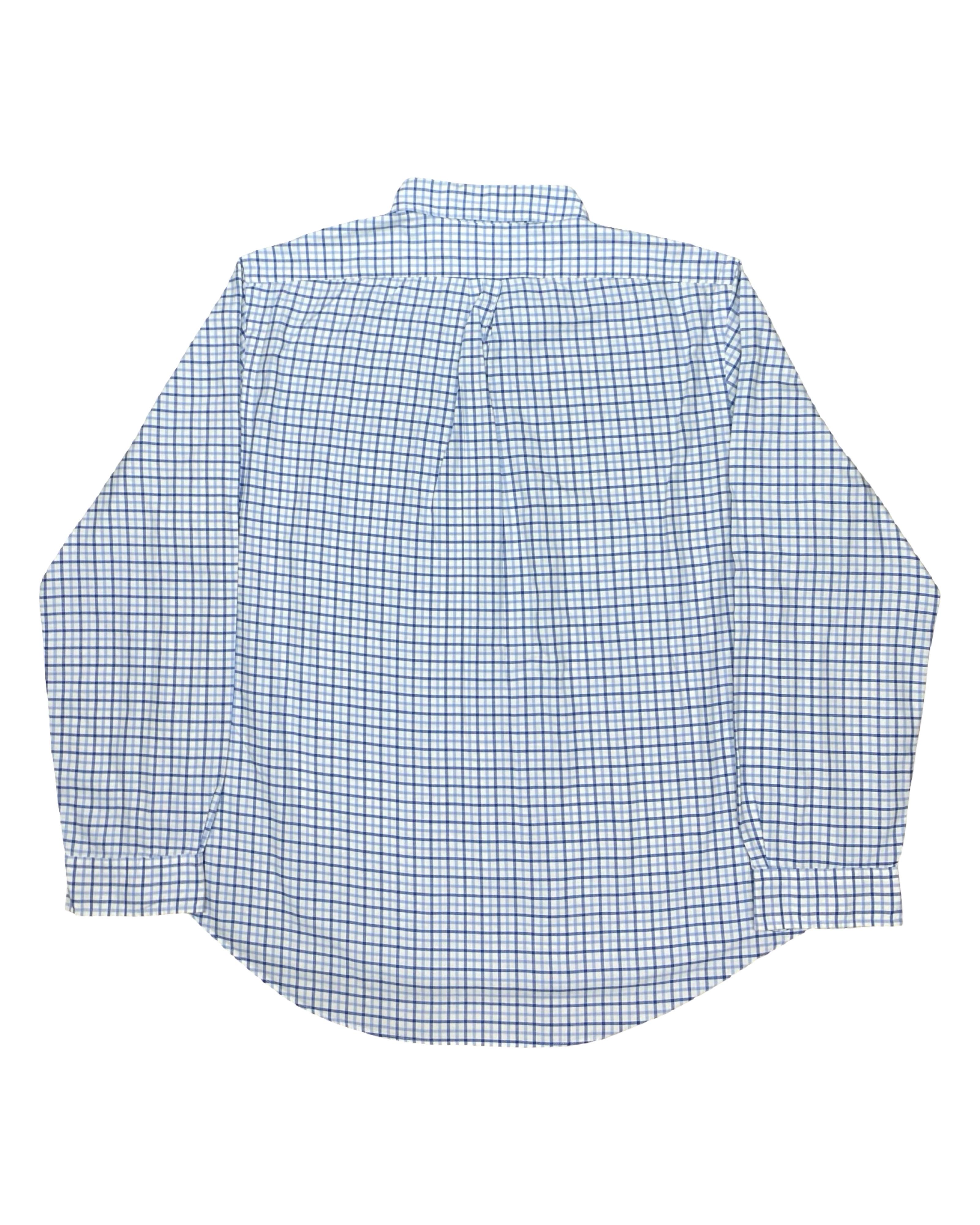Polo Ralph Lauren Blue Checked Shirt | XL | Chest 28.5”