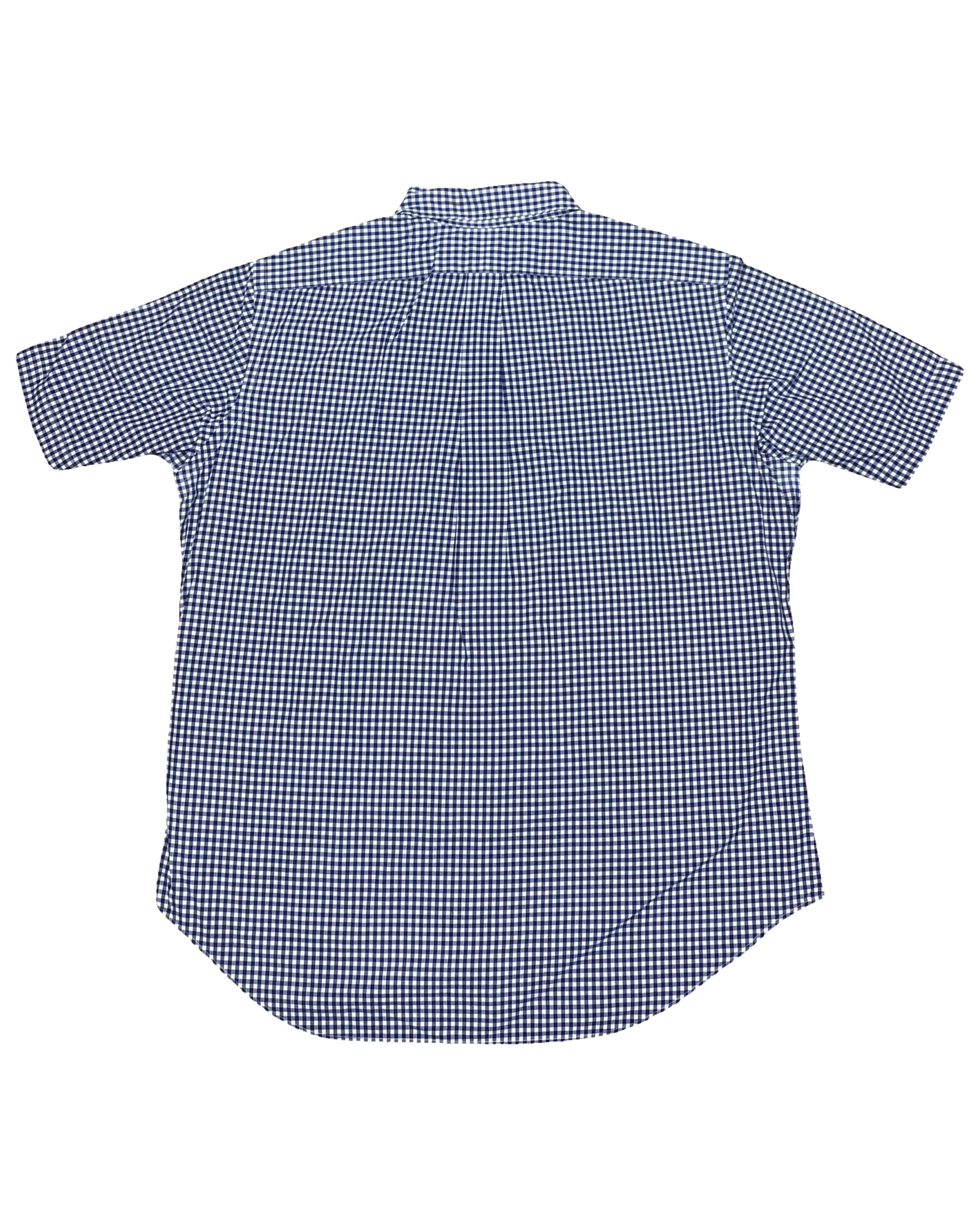 Polo Ralph Lauren Navy Gingham Check Shirt | Large | Chest 25.5”