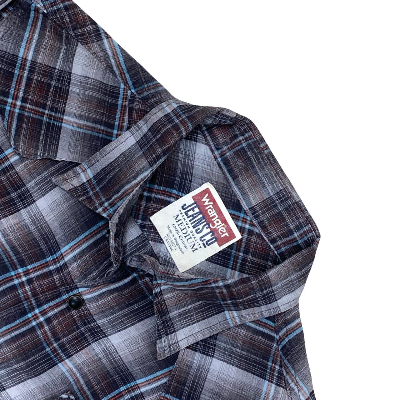 Wrangler Plaid Western Shirt | Medium | Chest 22.5”