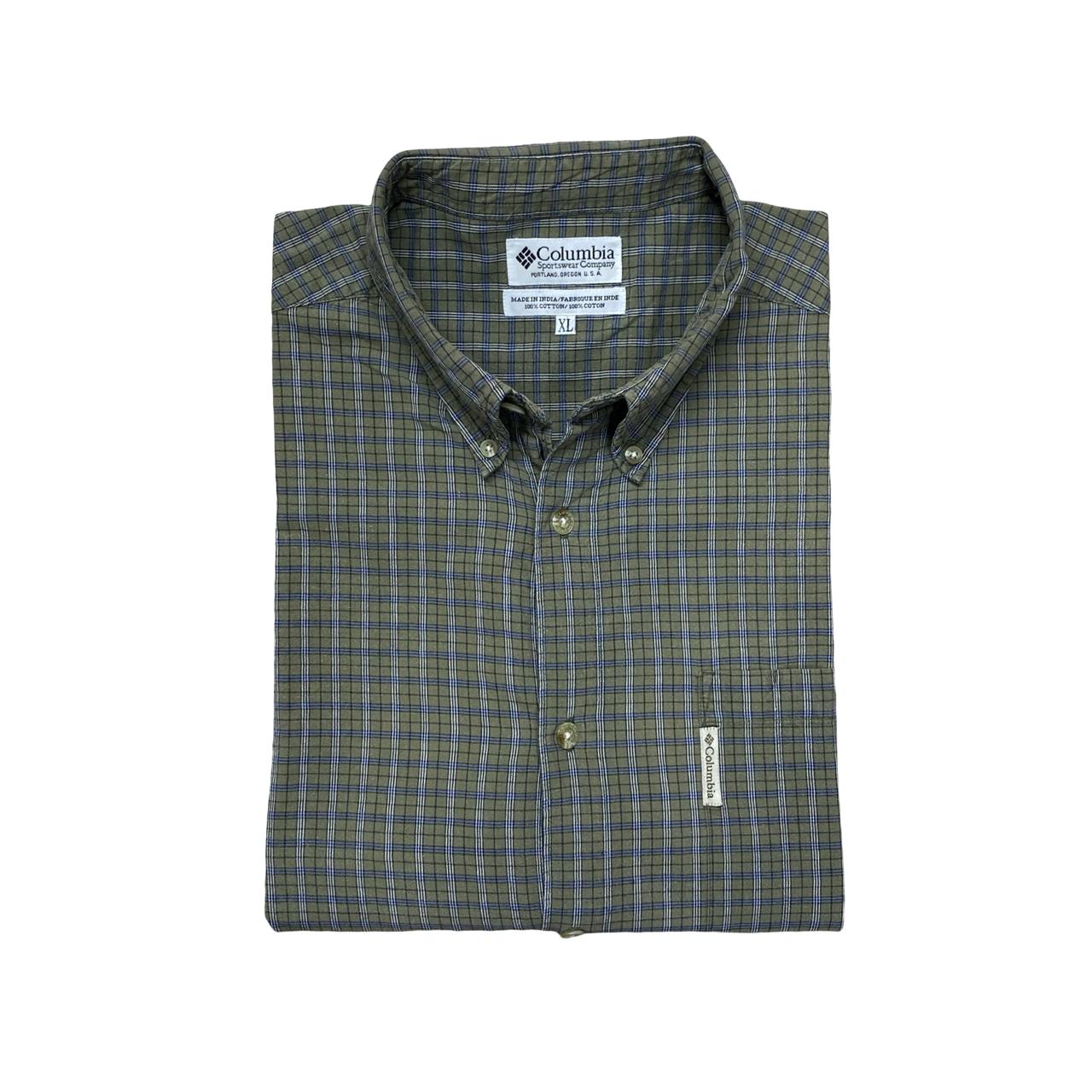 Columbia Short Sleeve Check Shirt | Large | Chest 24.5”