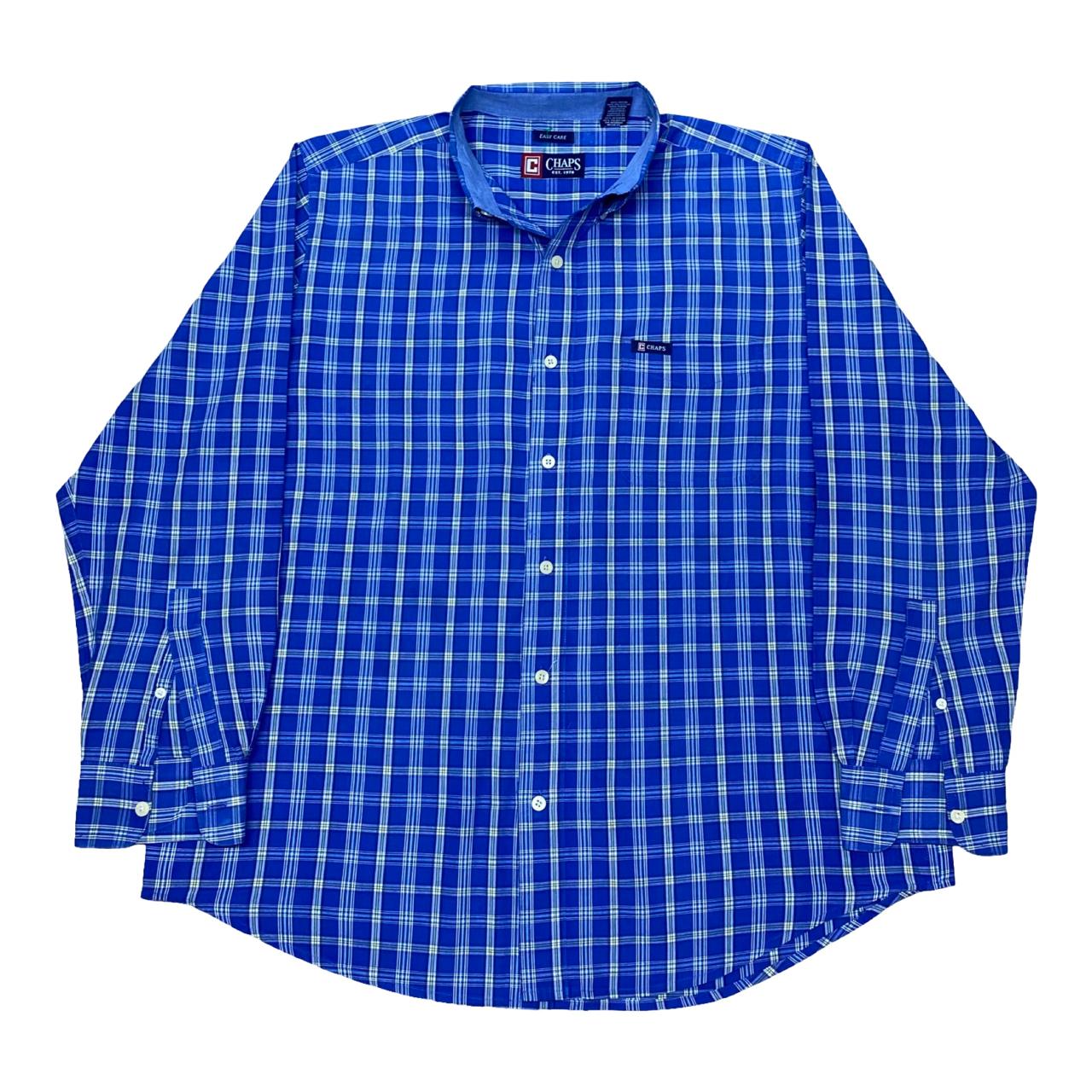 Chaps Blue Check Shirt | XL | Chest 25.5”