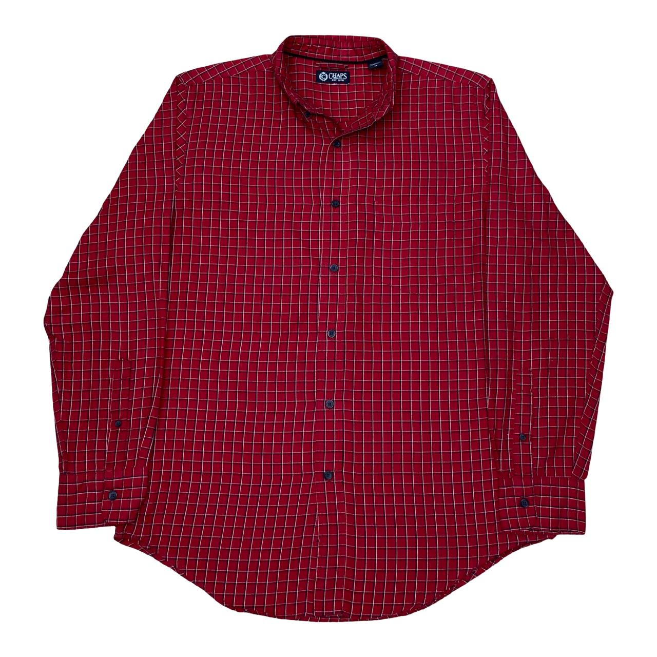 Chaps Red Check Shirt | Large | Chest 23”