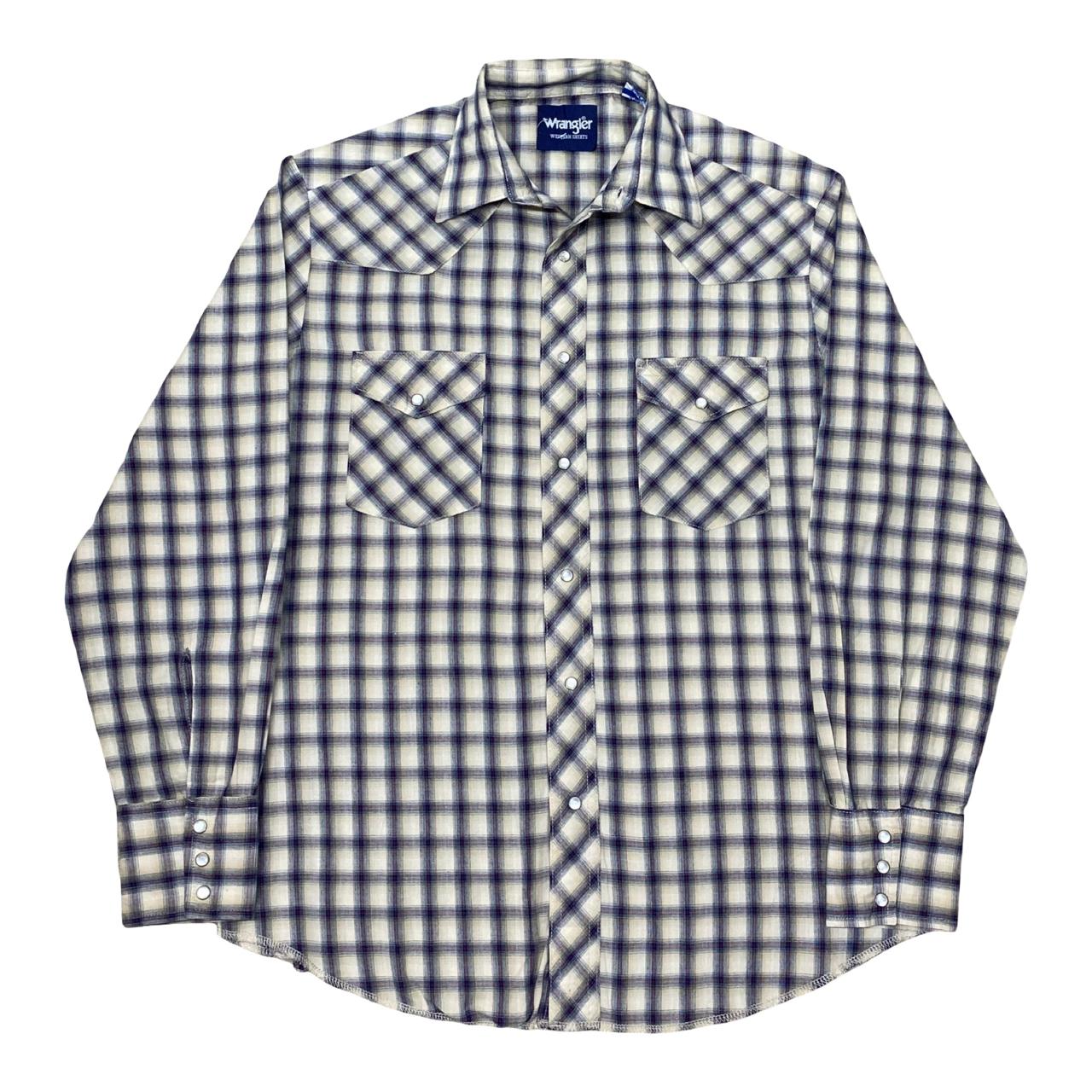 Wrangler Western Check Shirt | Medium | Chest 22.5”