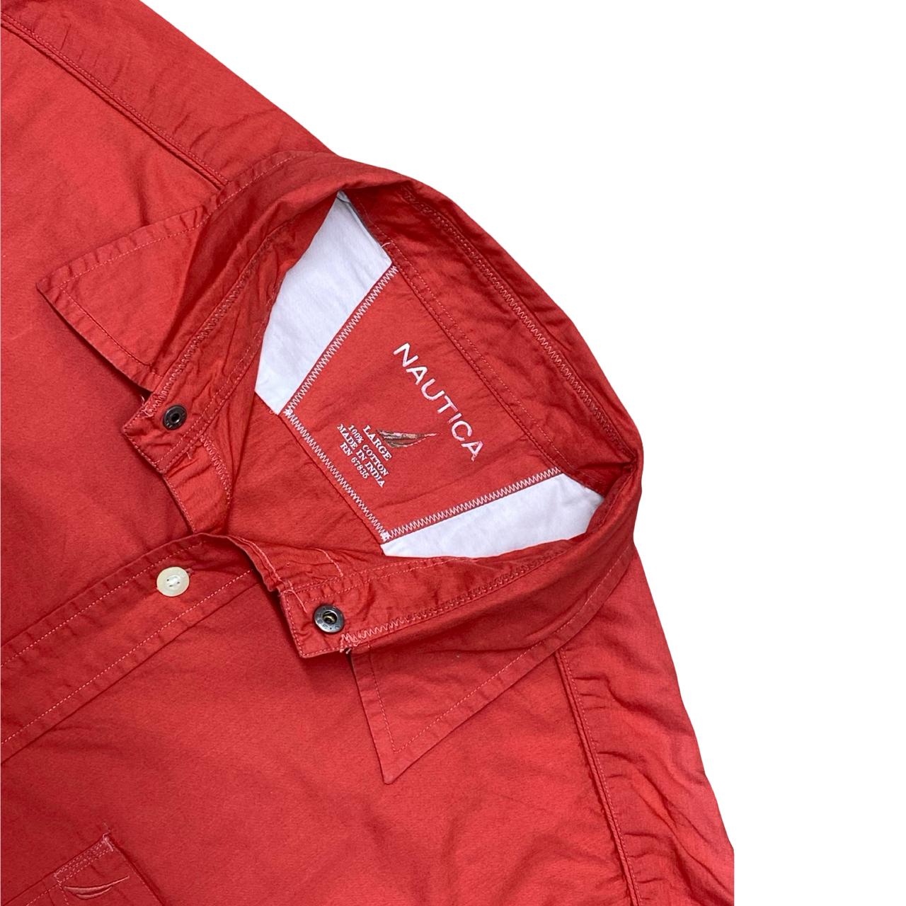 Nautica Red Shirt | Large | Chest 24”