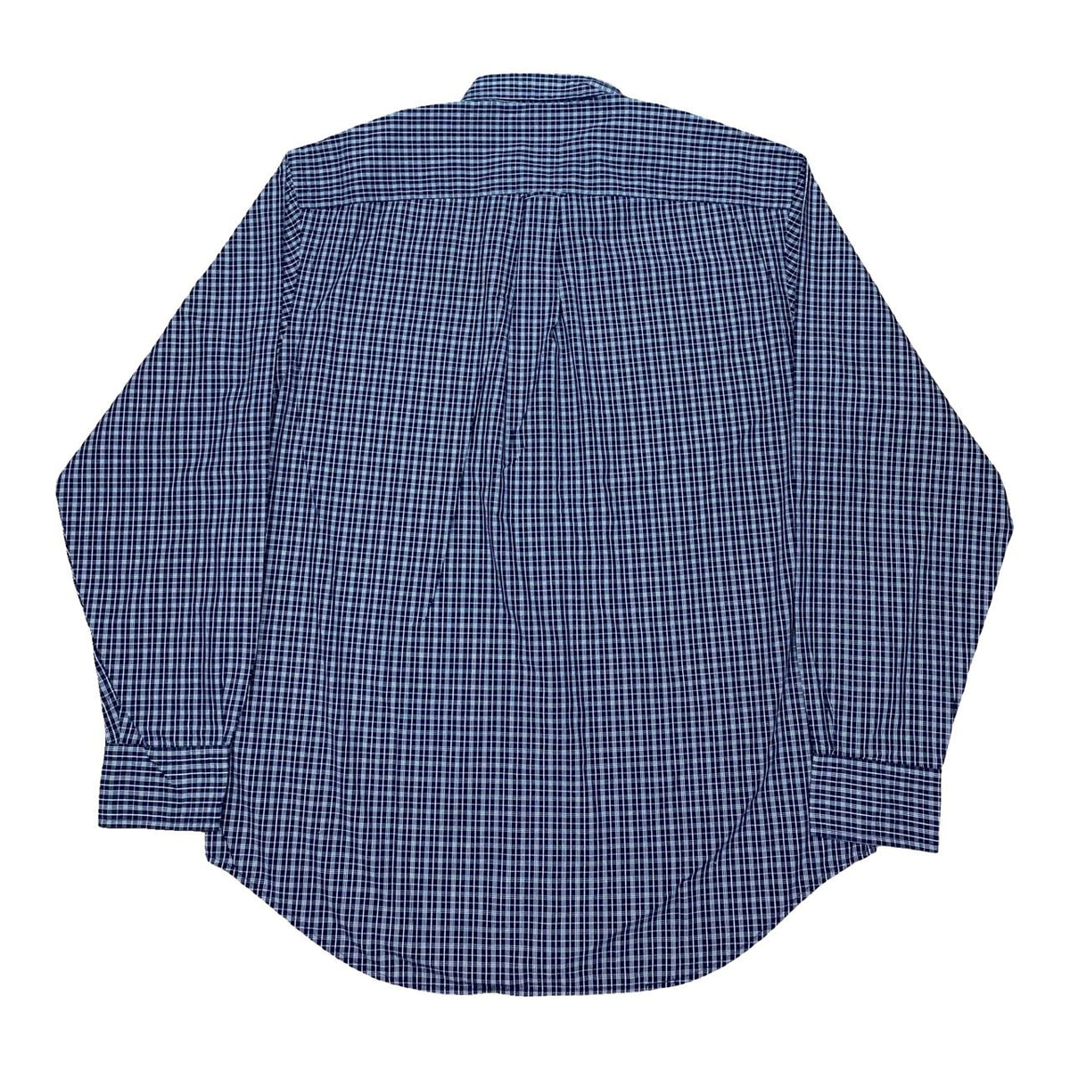 Nautica Navy Check Shirt | Large | Chest 23.5”