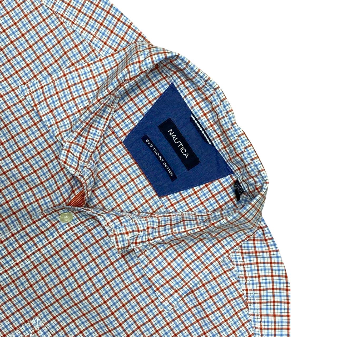 Nautica Checkered Shirt | Large | Chest 25”