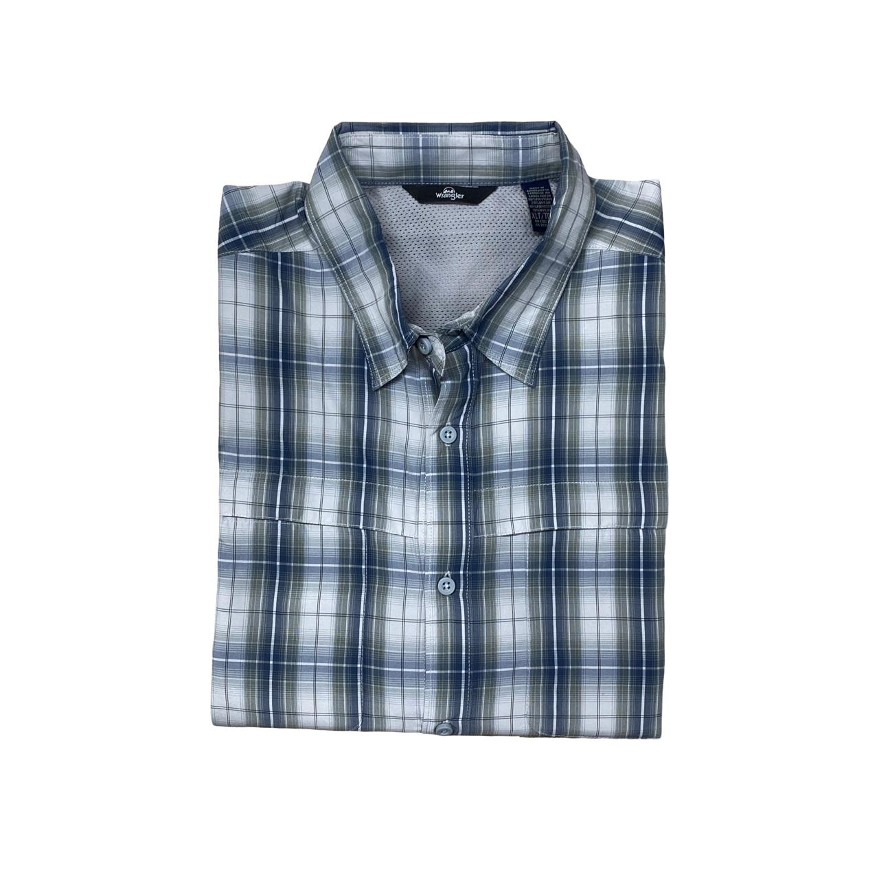 Wrangler Checkered Short Sleeve Shirt | XXL | Chest 27.5”