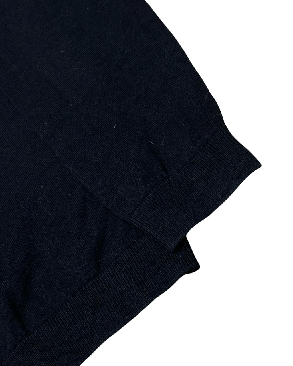 Next Black Long Sleeve Polo Shirt | Small | Chest 20”